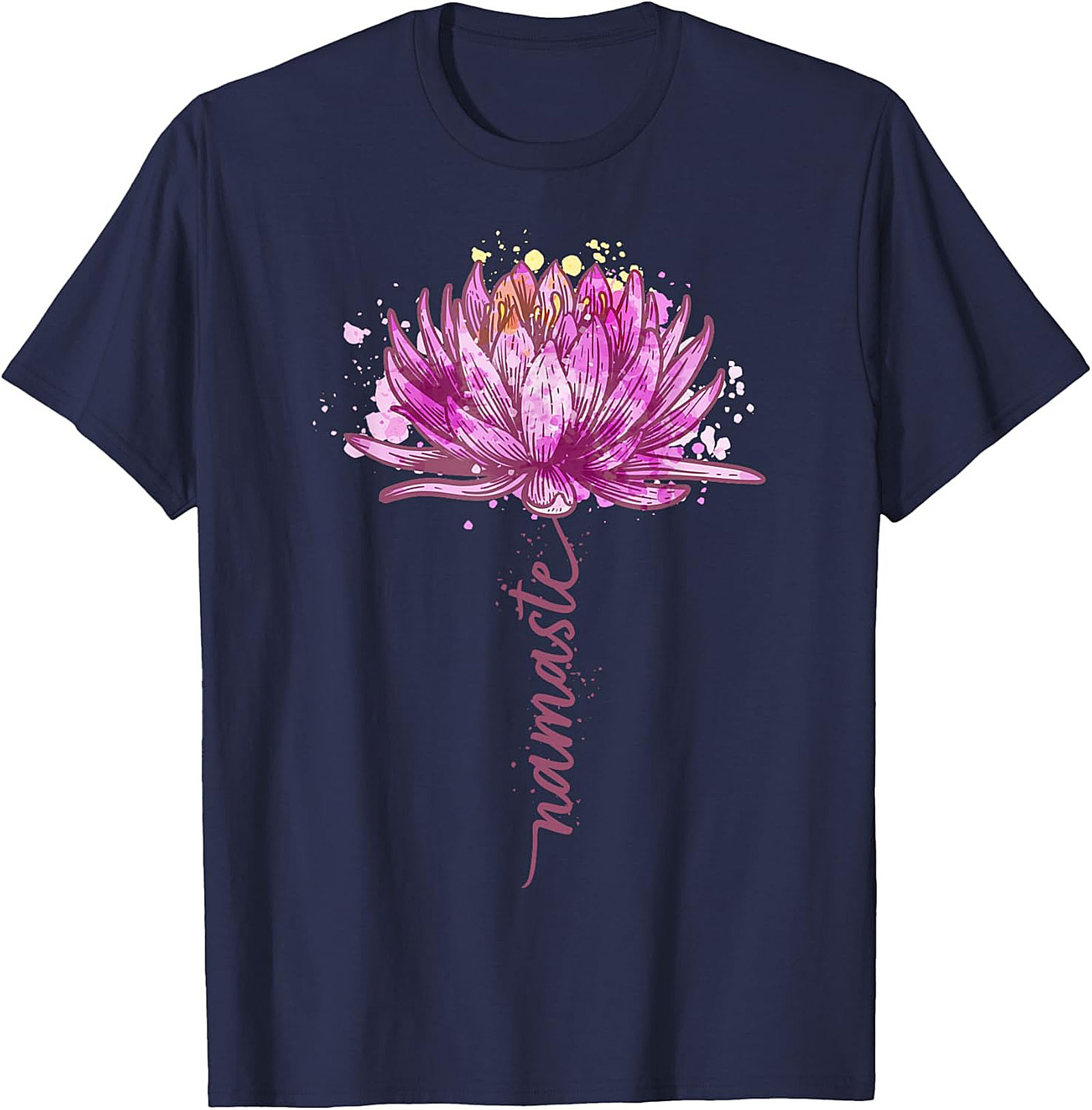 Namaste Lotus Flower Yoga T-shirt Spiritual Graphic Tee