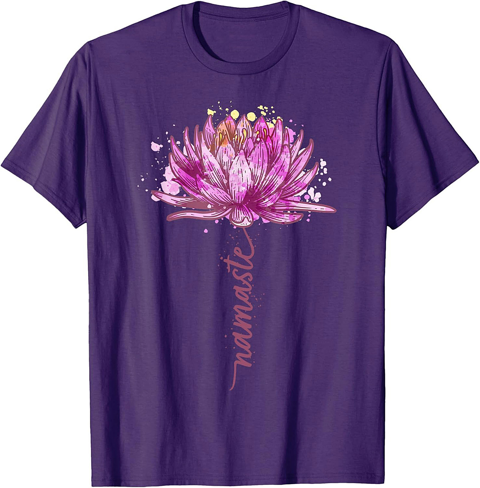 Namaste Lotus Flower Yoga T-shirt Spiritual Graphic Tee