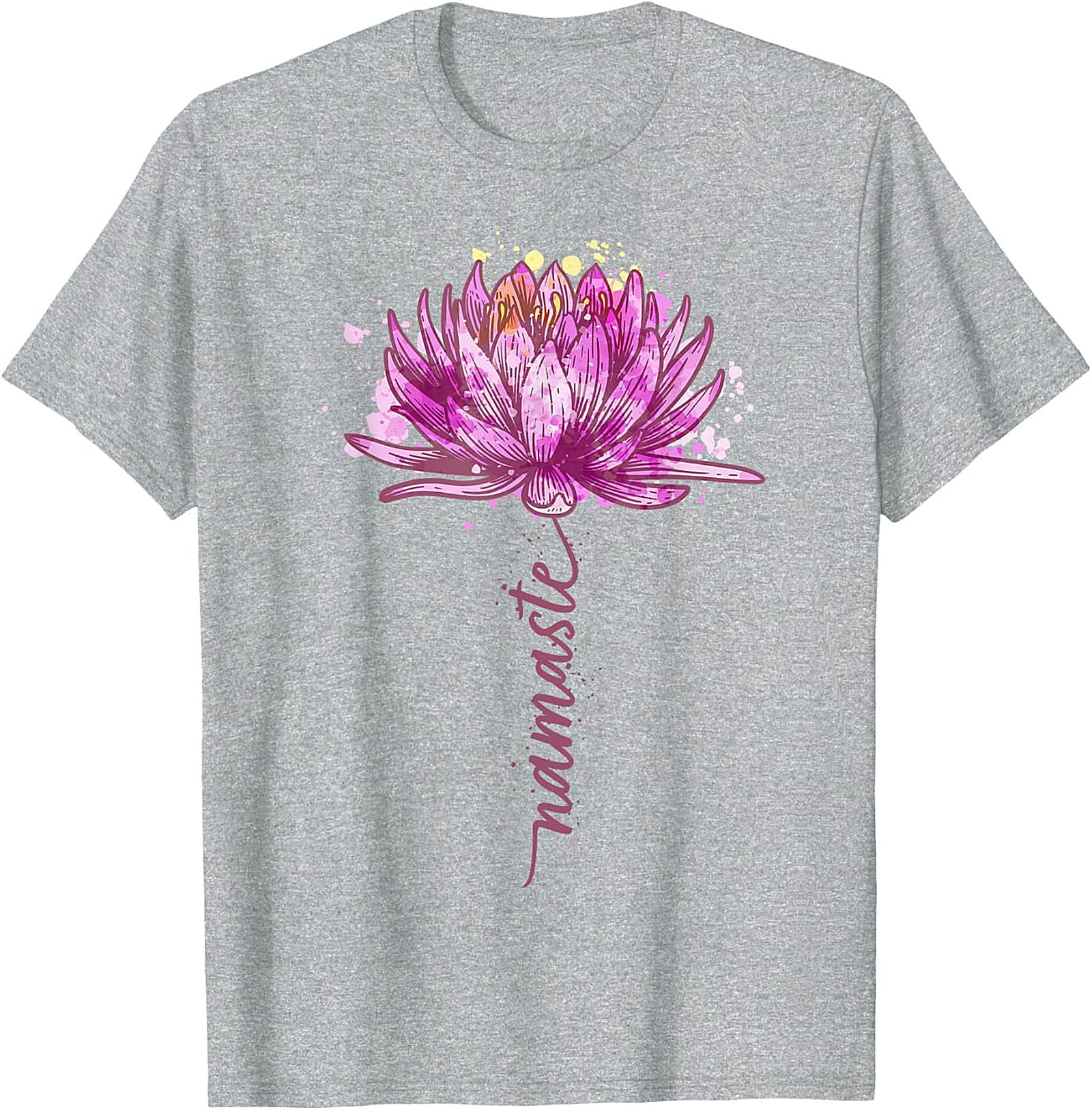 Namaste Lotus Flower Yoga T-shirt Spiritual Graphic Tee