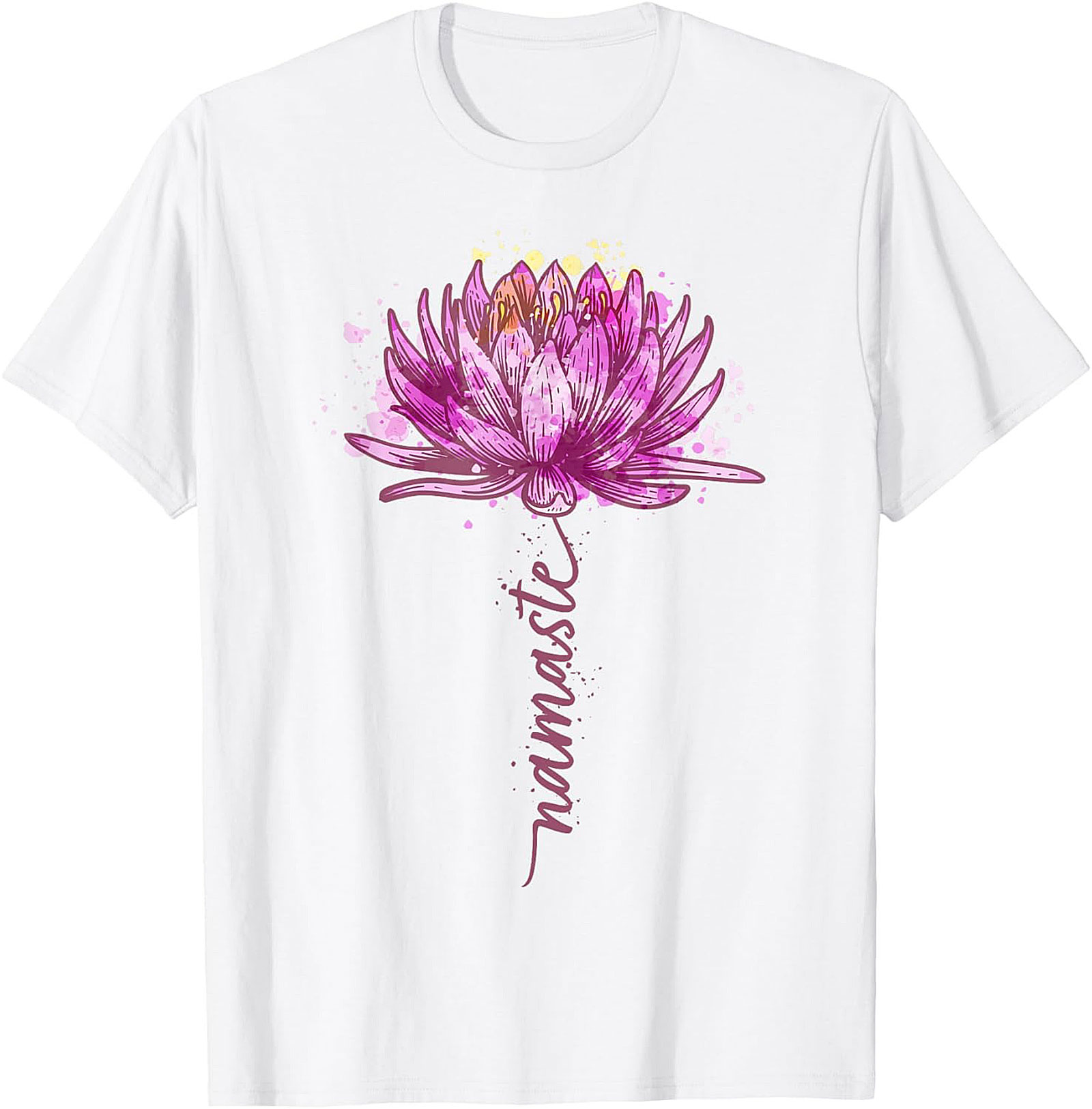 Namaste Lotus Flower Yoga T-shirt Spiritual Graphic Tee