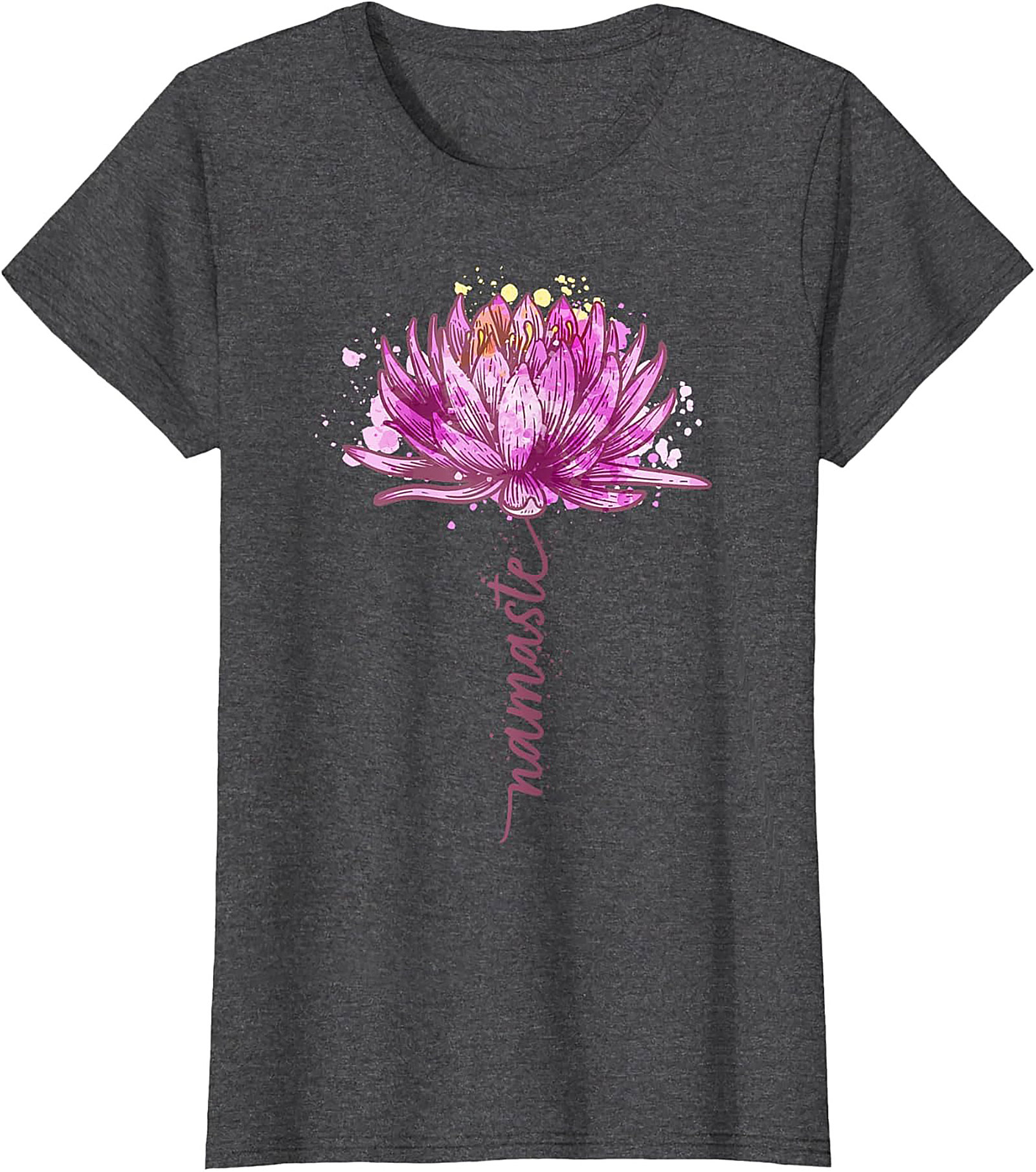 Namaste Lotus Flower Yoga T-shirt Spiritual Graphic Tee