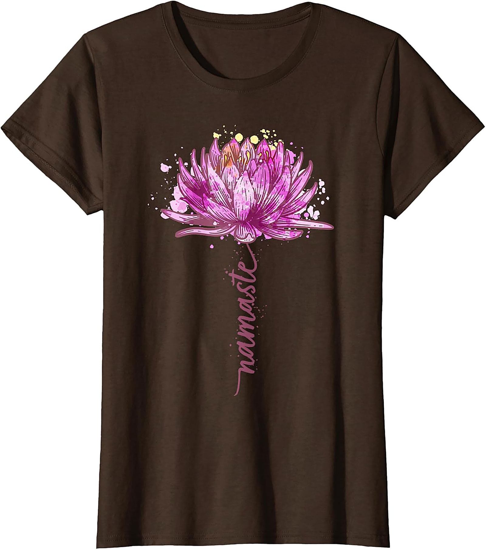 Namaste Lotus Flower Yoga T-shirt Spiritual Graphic Tee