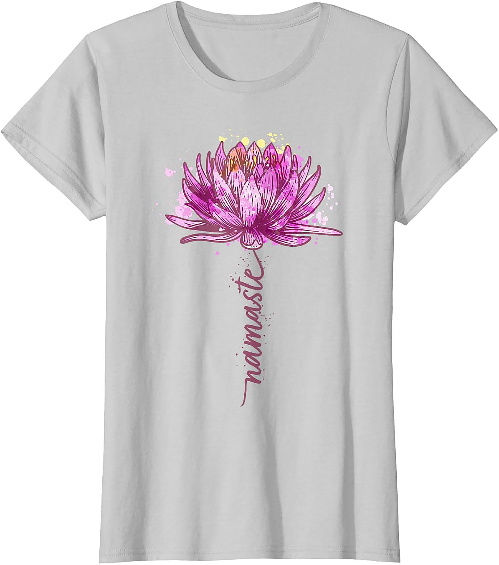 Namaste Lotus Flower Yoga T-shirt Spiritual Graphic Tee