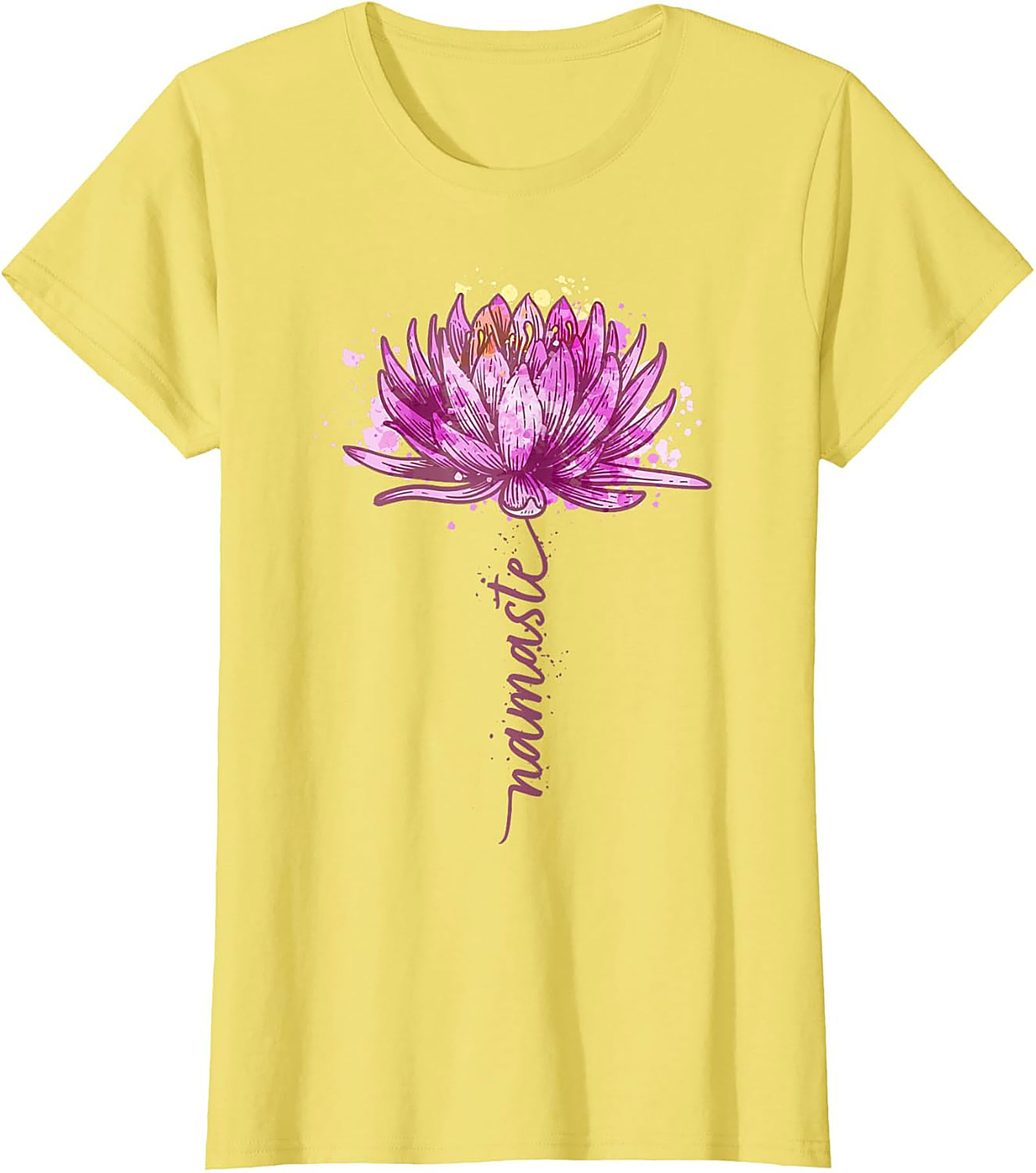 Namaste Lotus Flower Yoga T-shirt Spiritual Graphic Tee