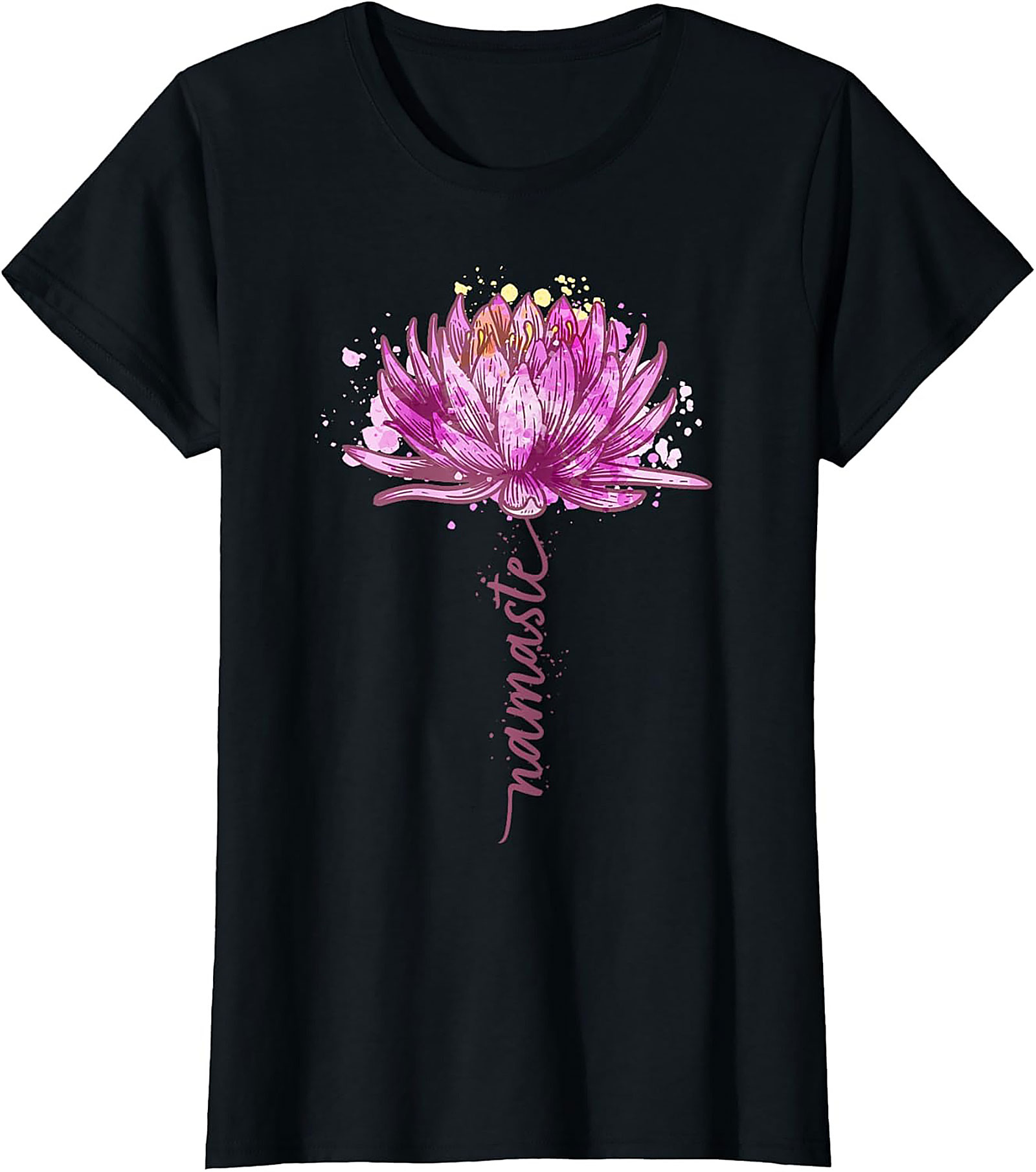 Namaste Lotus Flower Yoga T-shirt Spiritual Graphic Tee