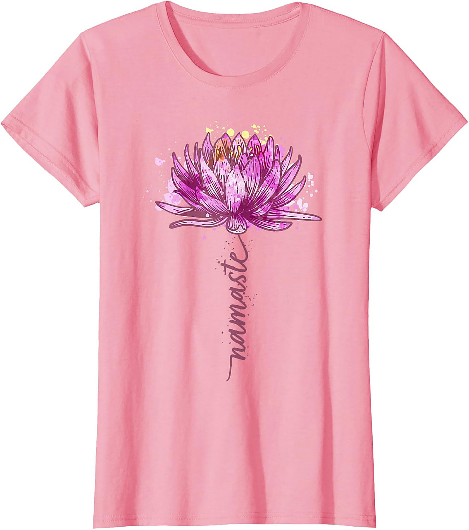 Namaste Lotus Flower Yoga T-shirt Spiritual Graphic Tee