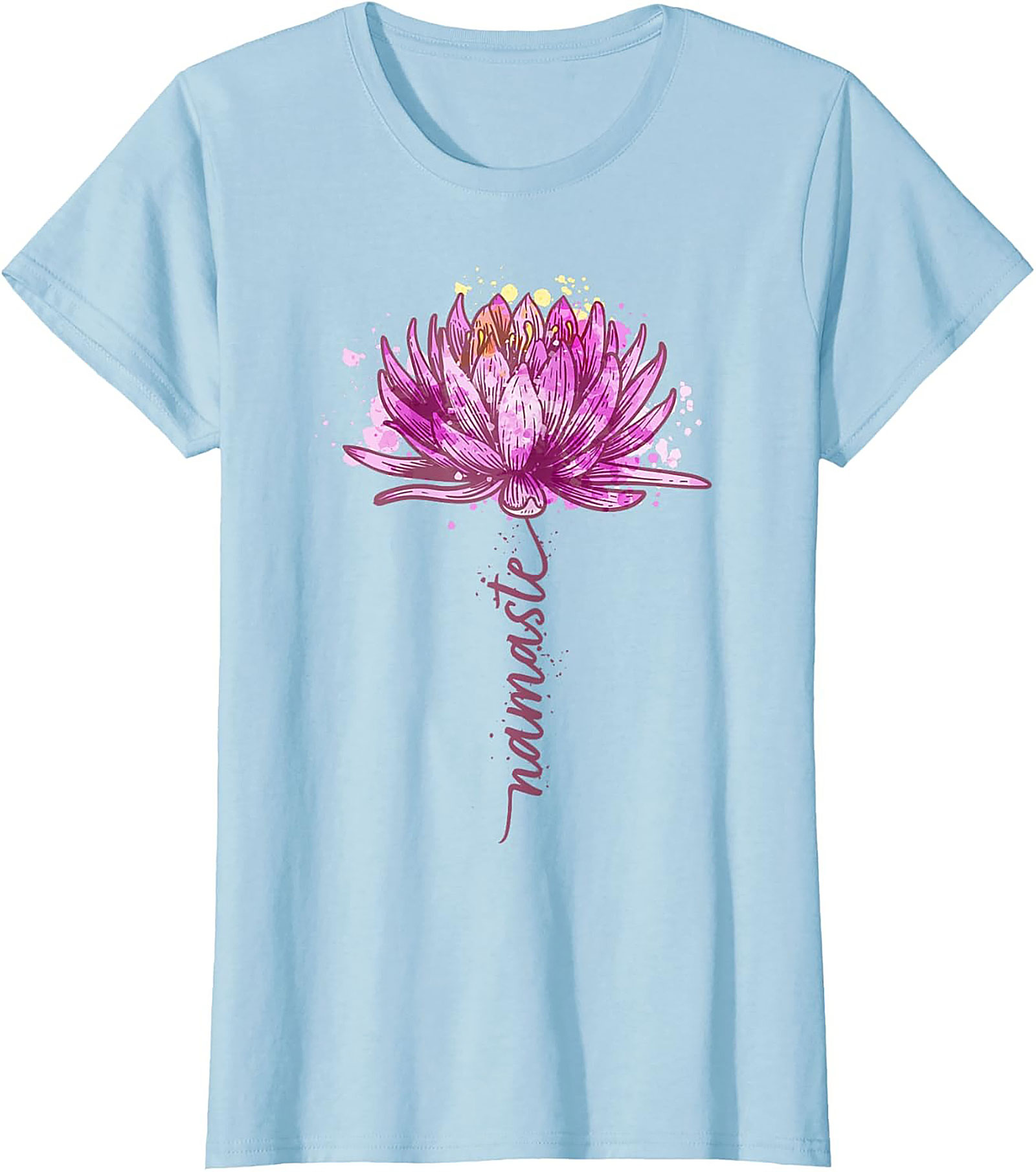 Namaste Lotus Flower Yoga T-shirt Spiritual Graphic Tee