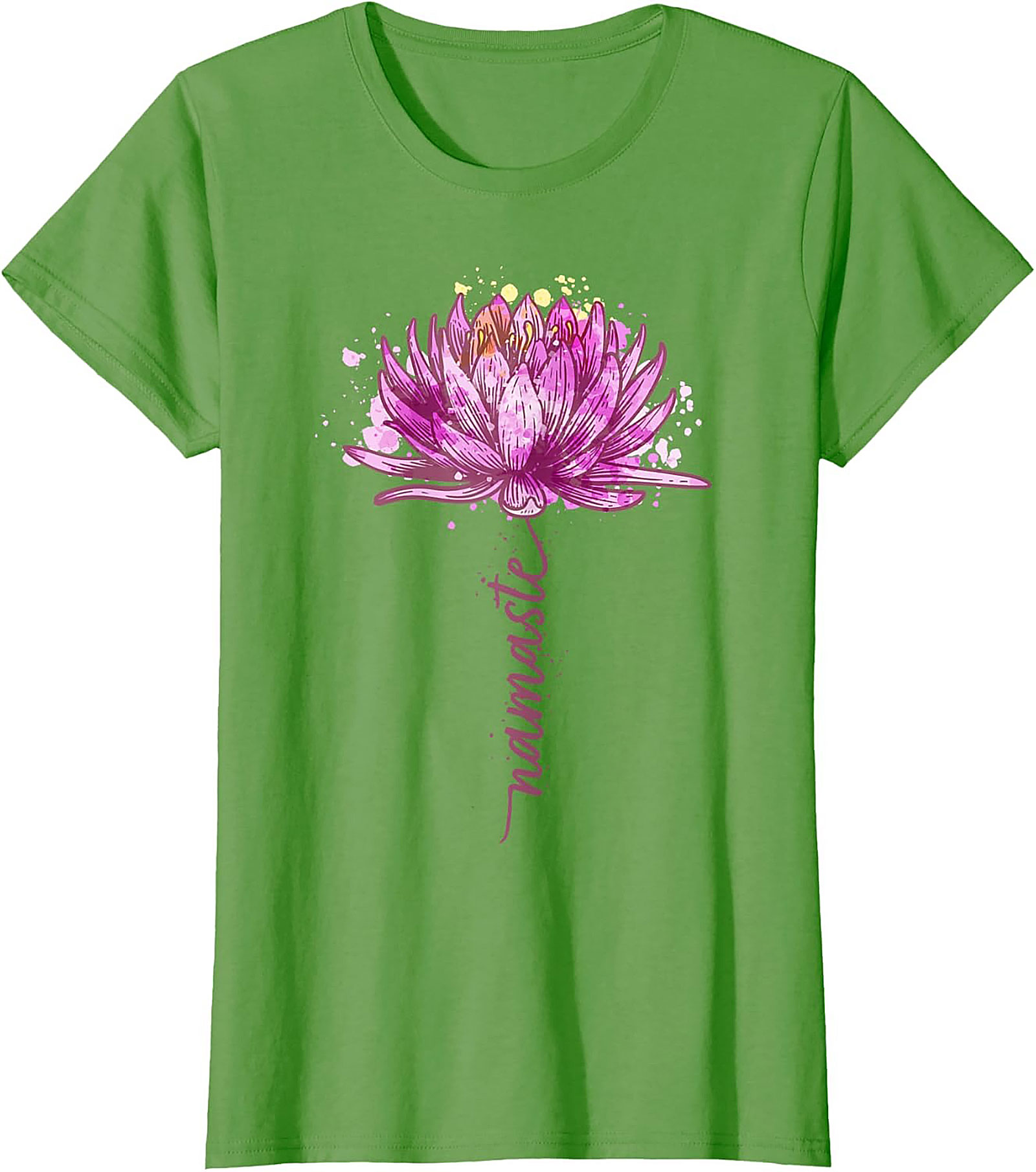 Namaste Lotus Flower Yoga T-shirt Spiritual Graphic Tee
