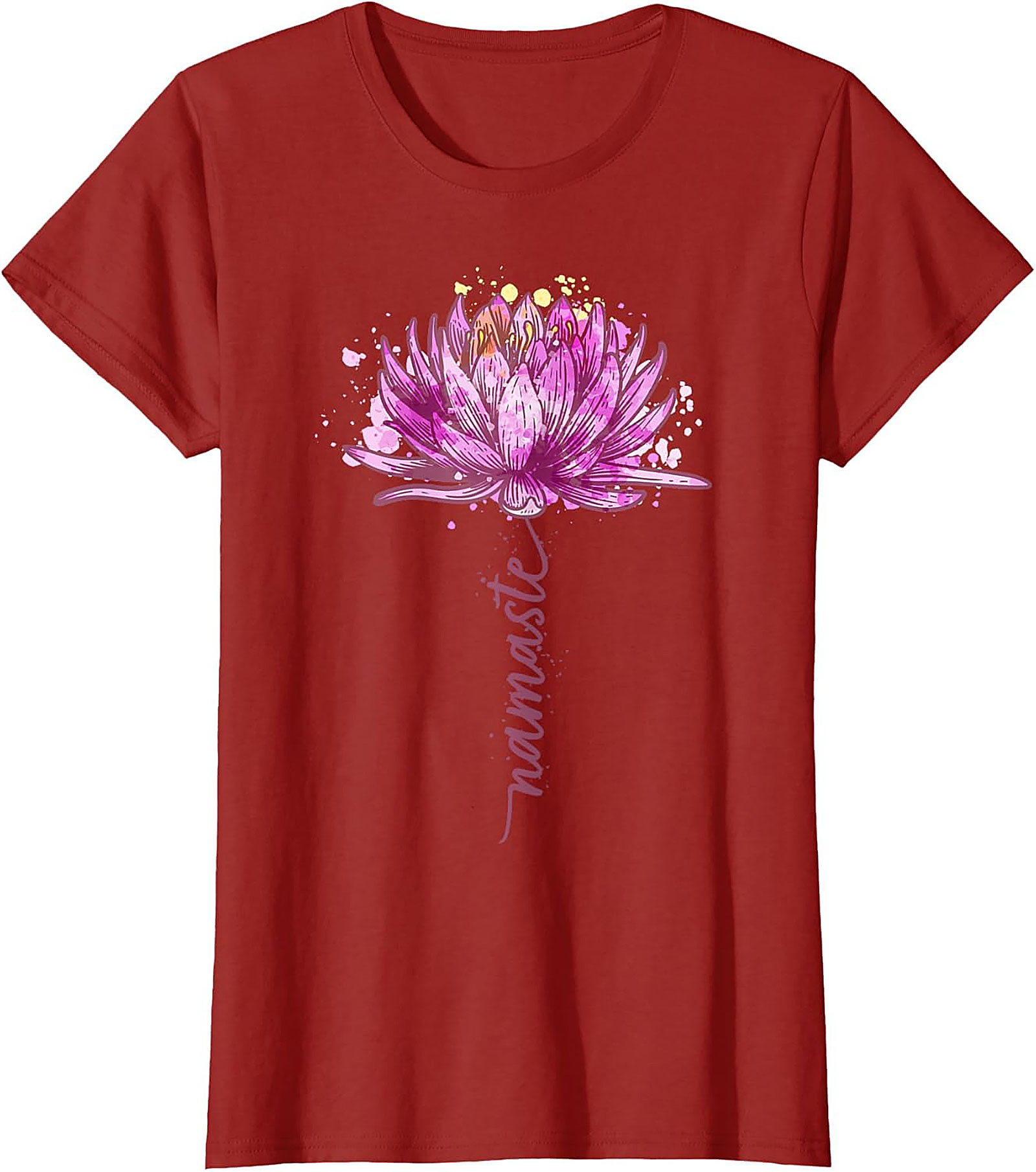 Namaste Lotus Flower Yoga T-shirt Spiritual Graphic Tee