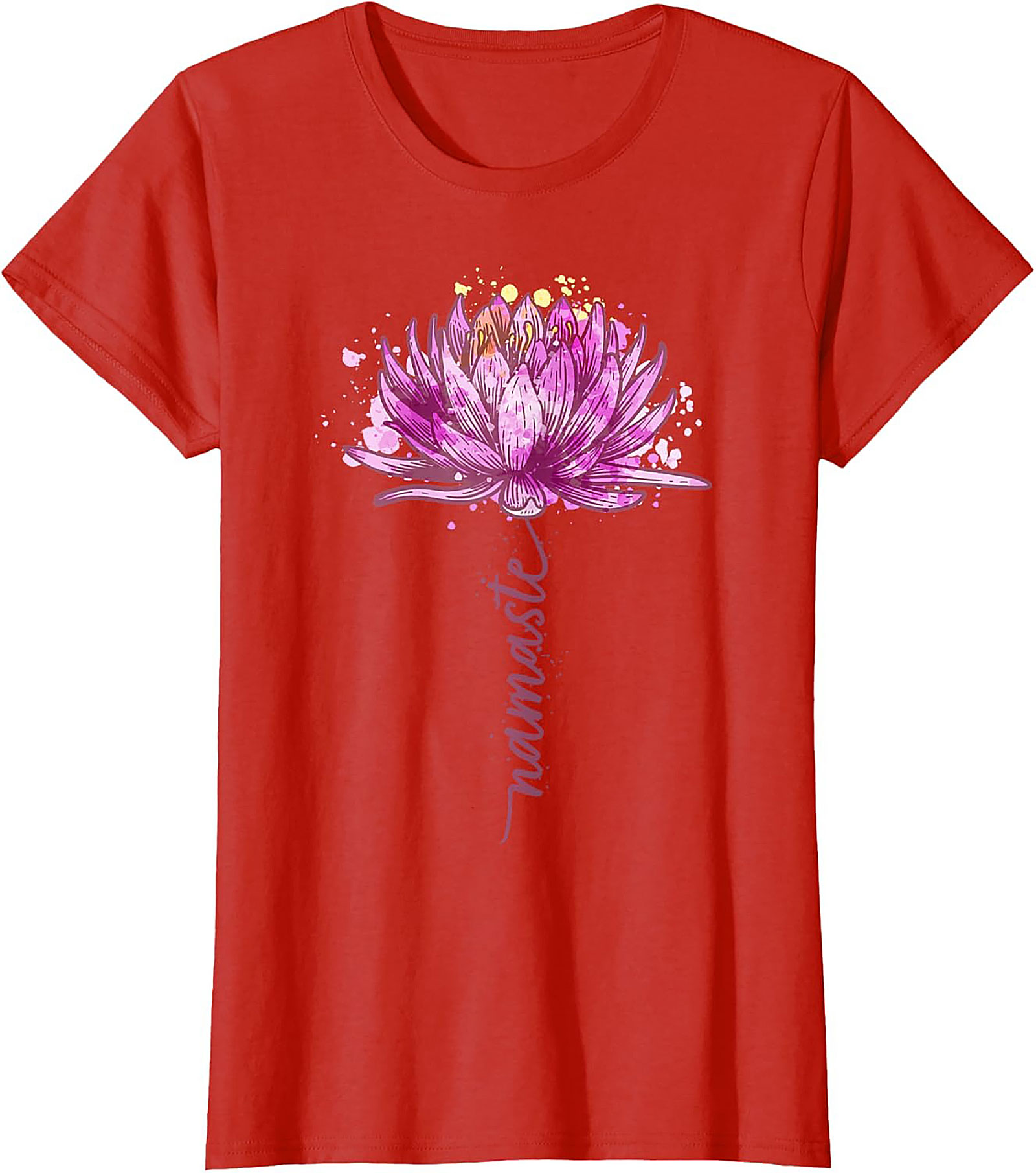 Namaste Lotus Flower Yoga T-shirt Spiritual Graphic Tee