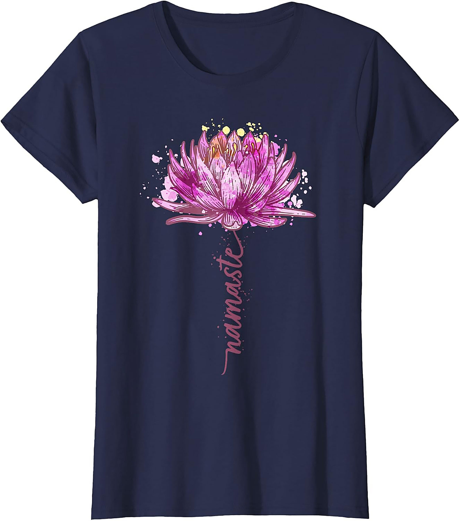 Namaste Lotus Flower Yoga T-shirt Spiritual Graphic Tee