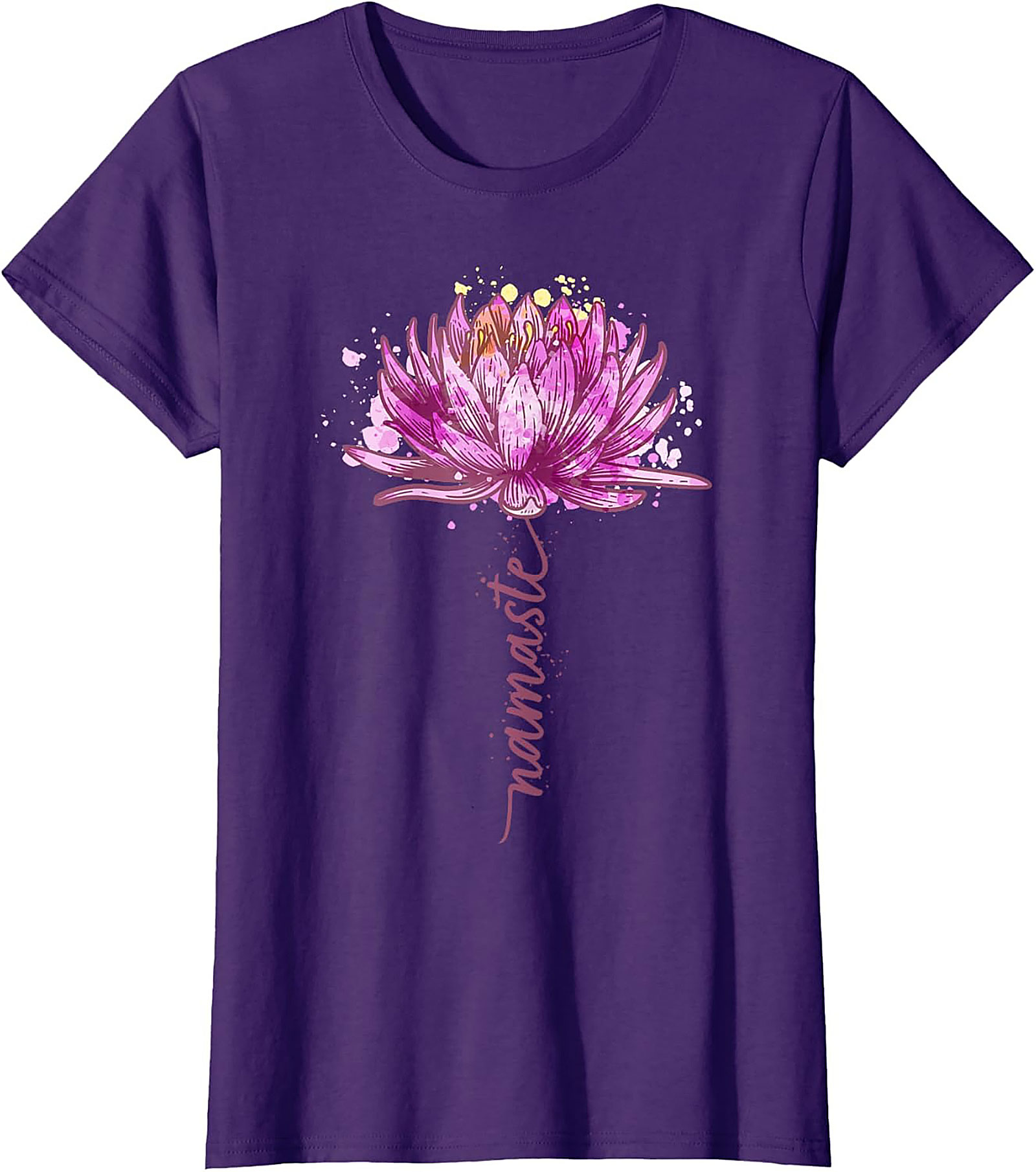 Namaste Lotus Flower Yoga T-shirt Spiritual Graphic Tee