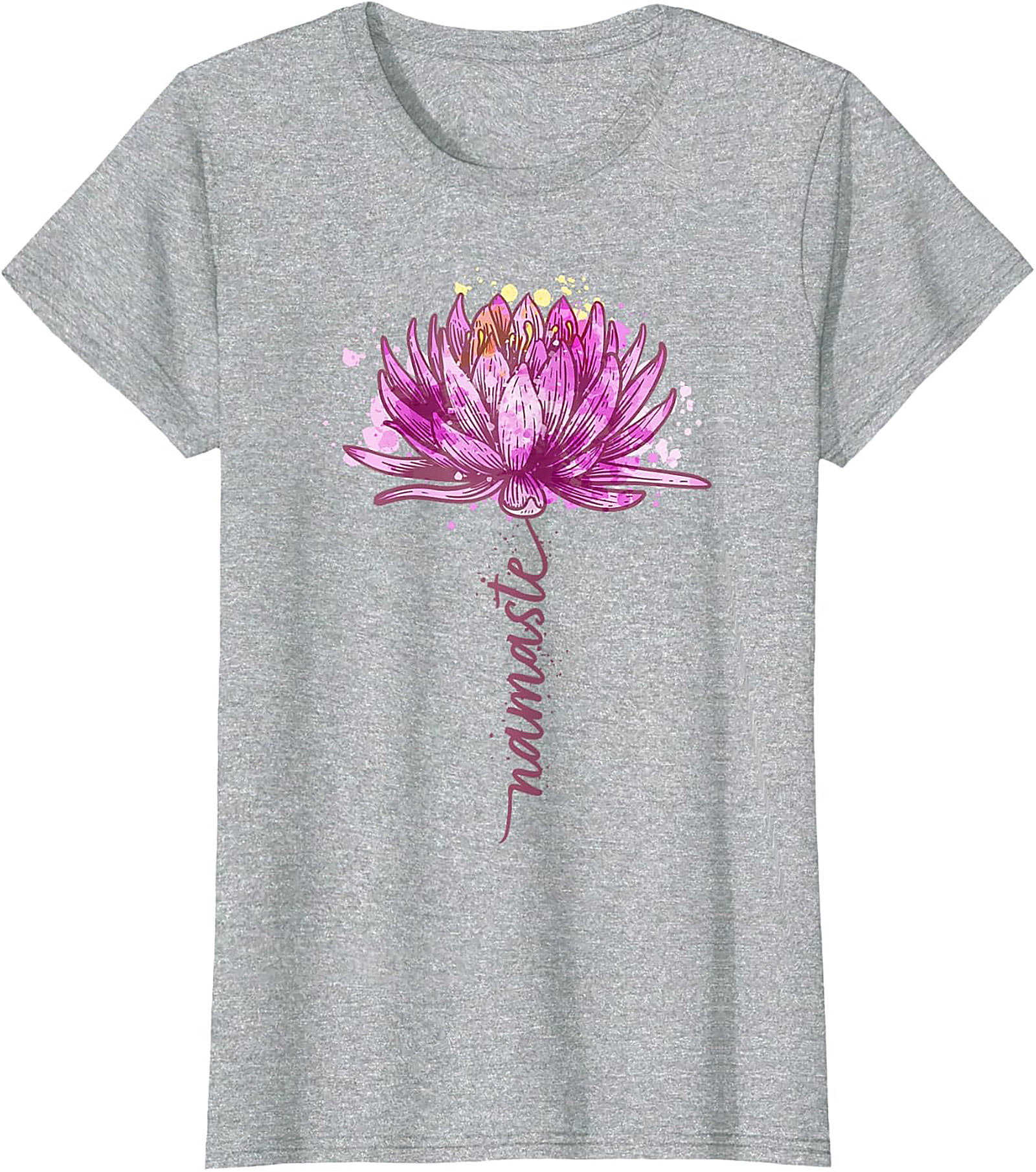 Namaste Lotus Flower Yoga T-shirt Spiritual Graphic Tee