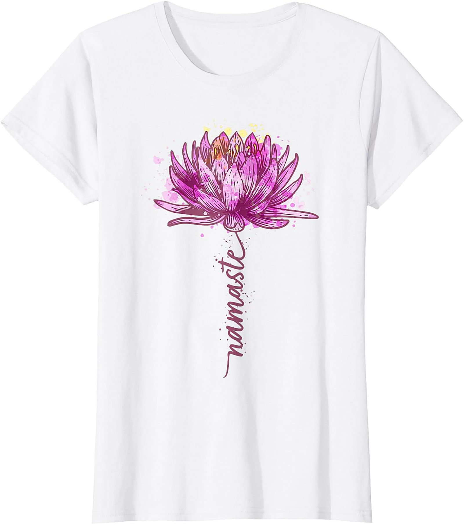 Namaste Lotus Flower Yoga T-shirt Spiritual Graphic Tee