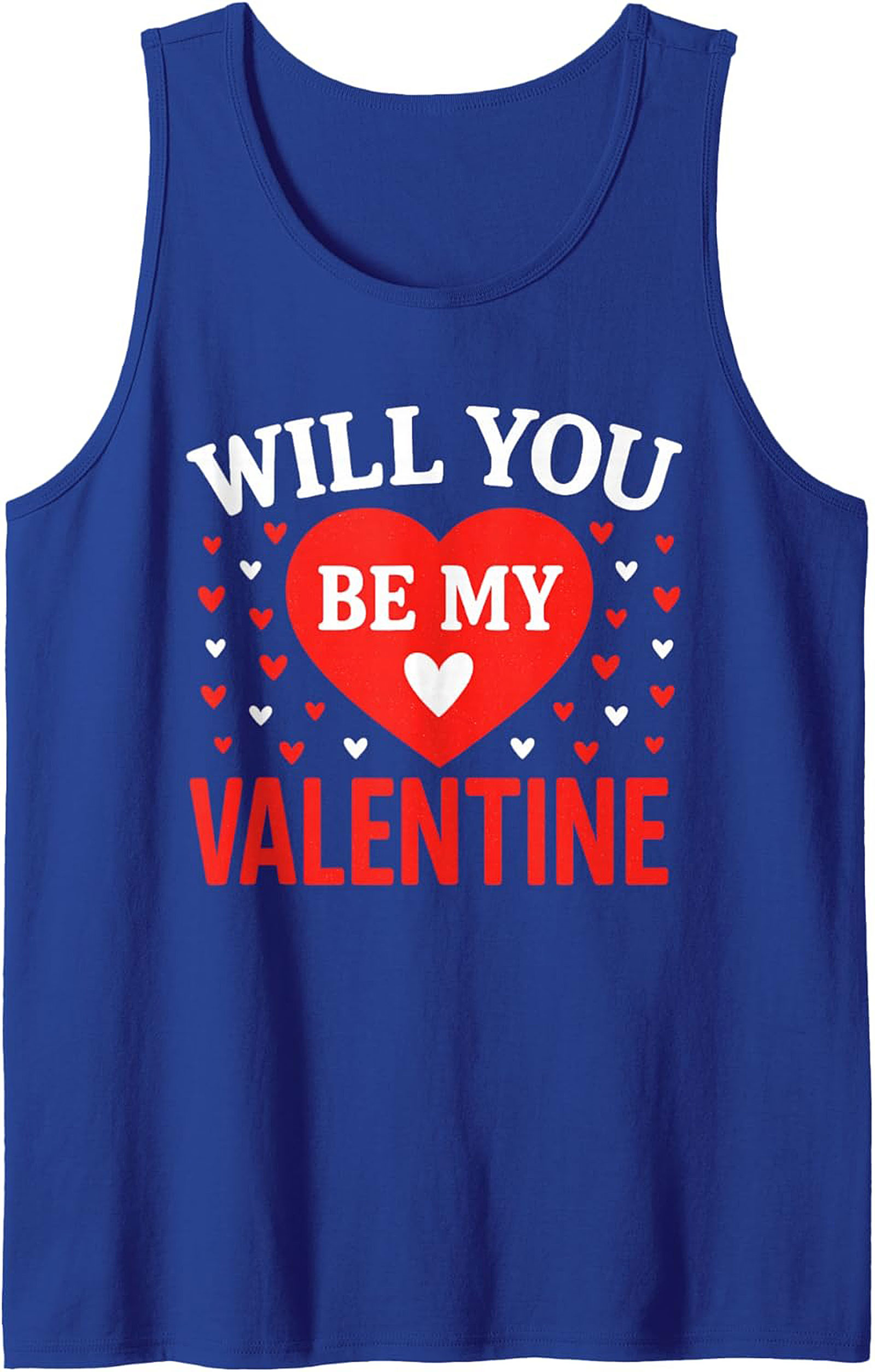 Will You Be My Valentine Tank Top Romantic Graphic Tank