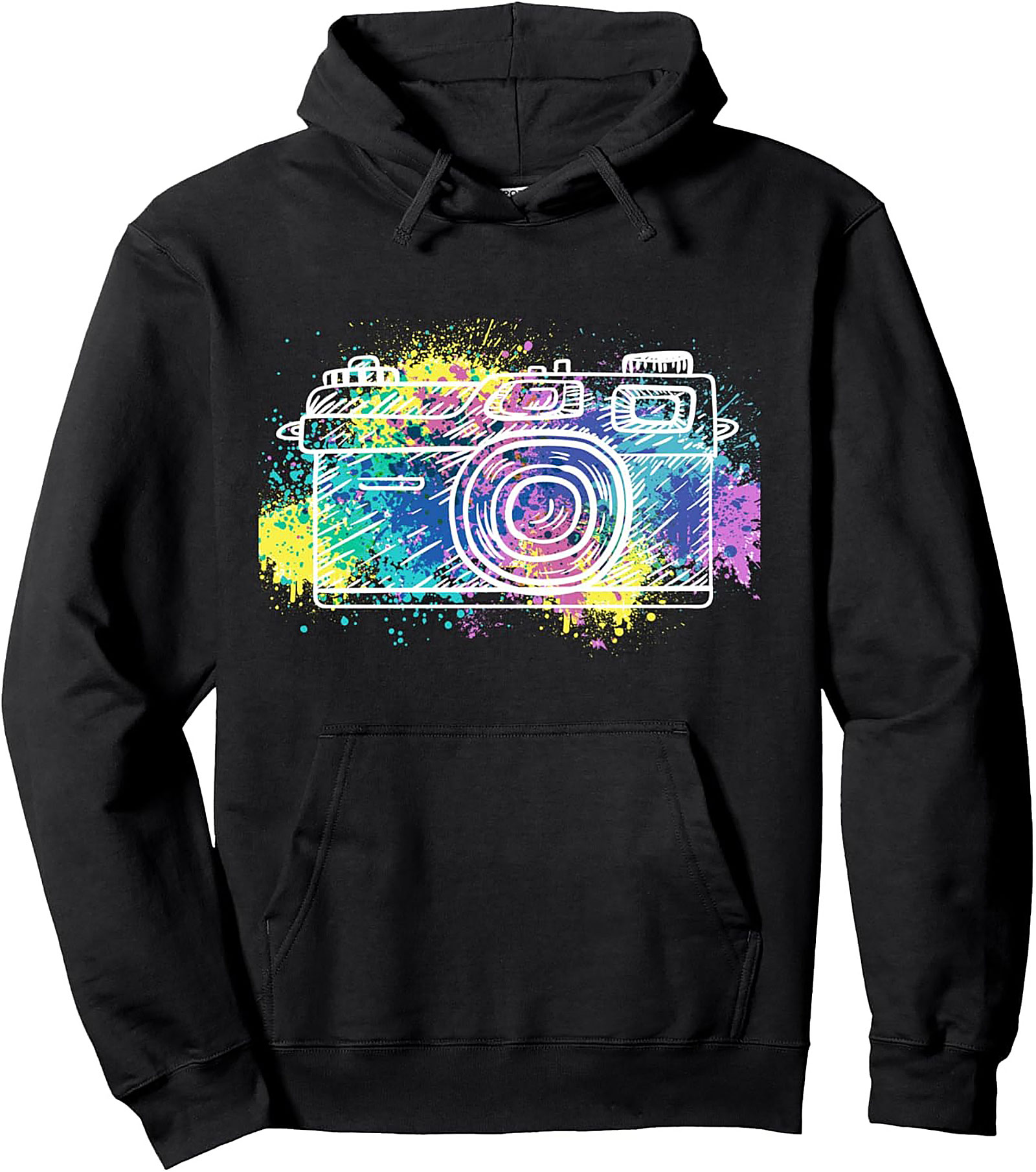 Artistic Camera Pullover Hoodie | Photography Graphic Gift