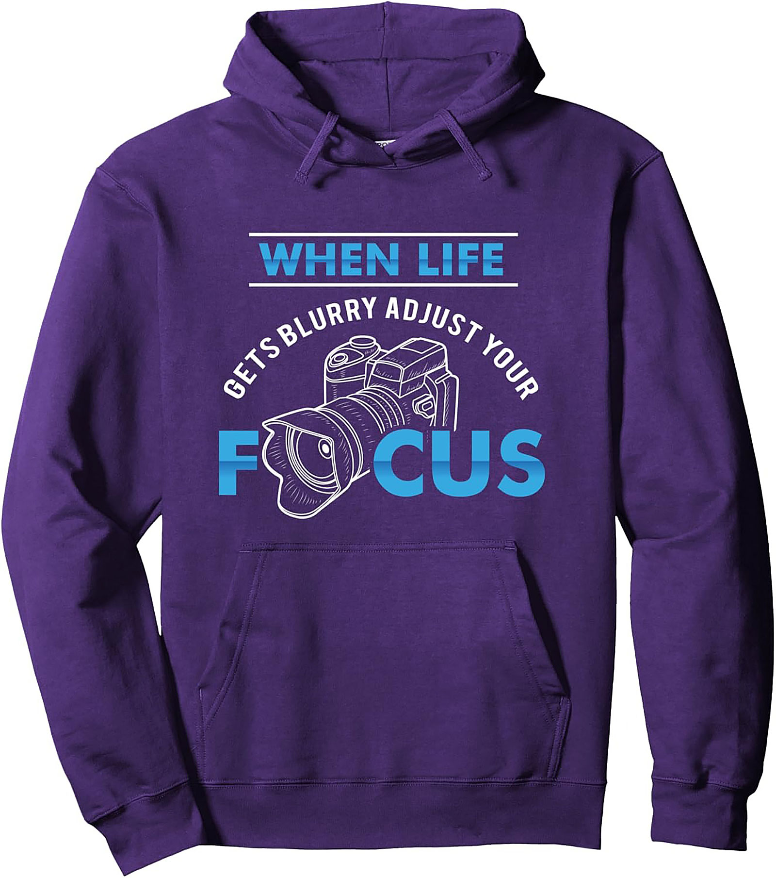 Photographer Pullover Hoodie: Adjust Your Focus Graphic