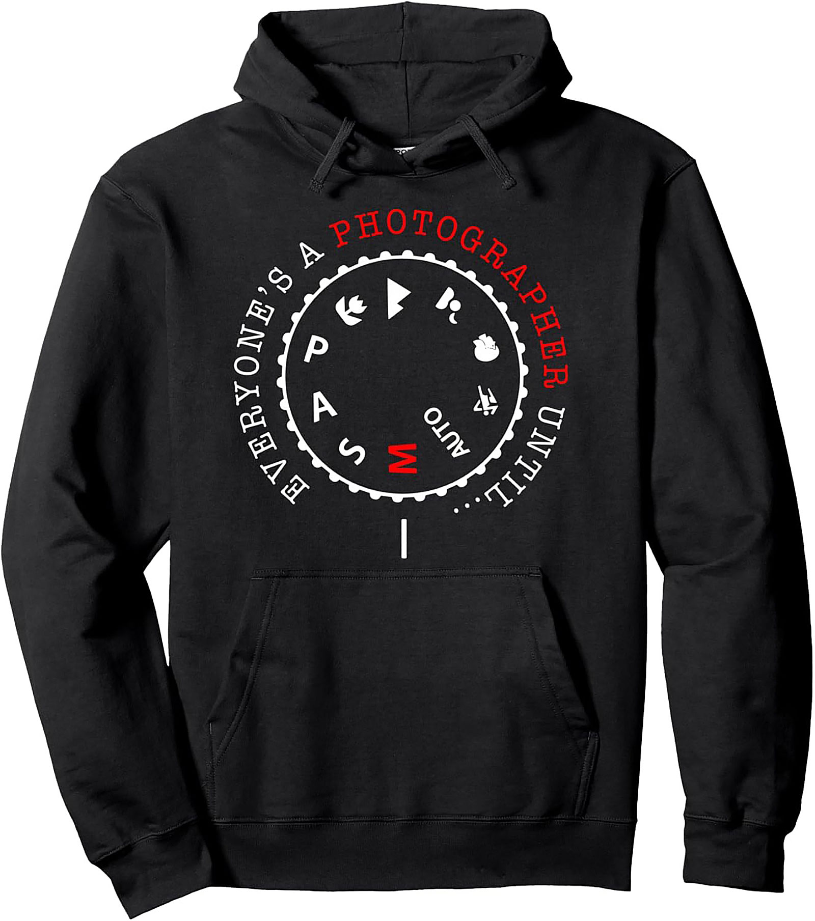 Photographer Pullover Hoodie | Camera Manual Mode Gift