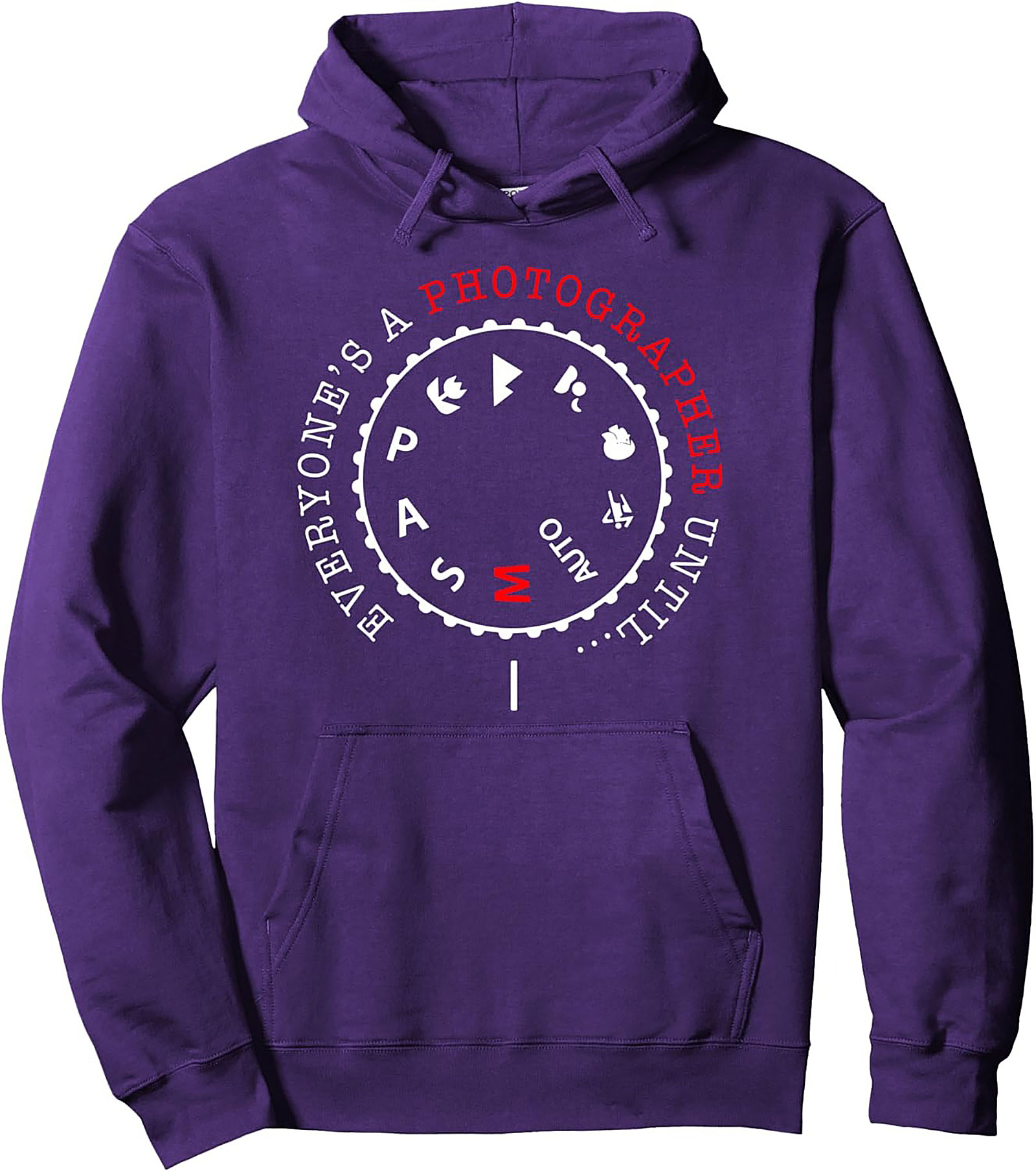 Photographer Pullover Hoodie | Camera Manual Mode Gift