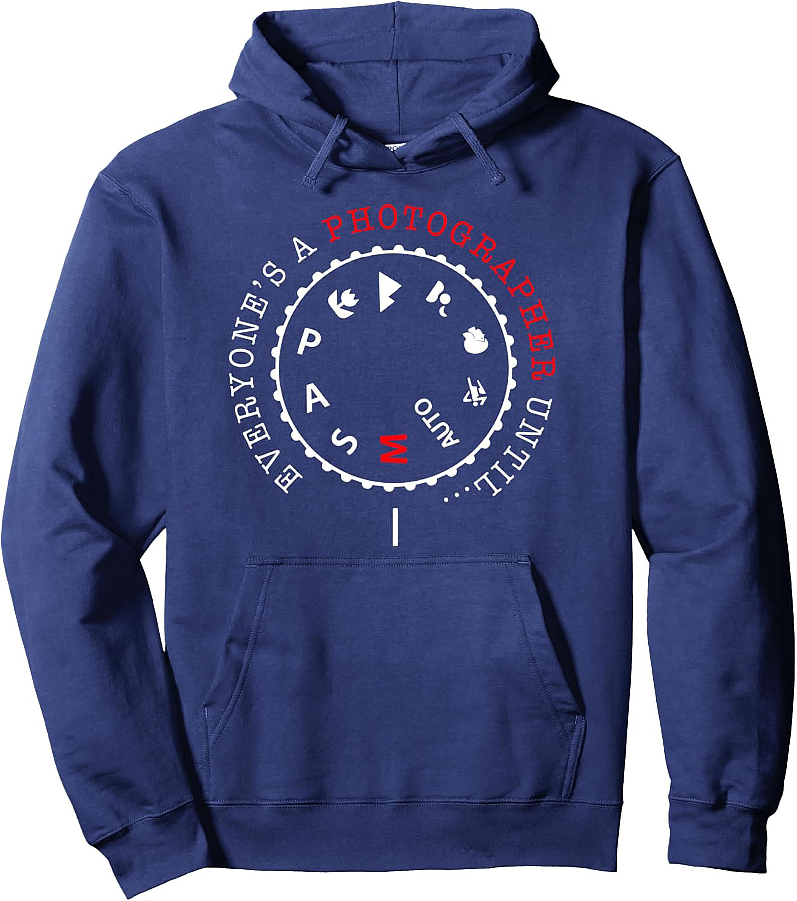 Photographer Pullover Hoodie | Camera Manual Mode Gift