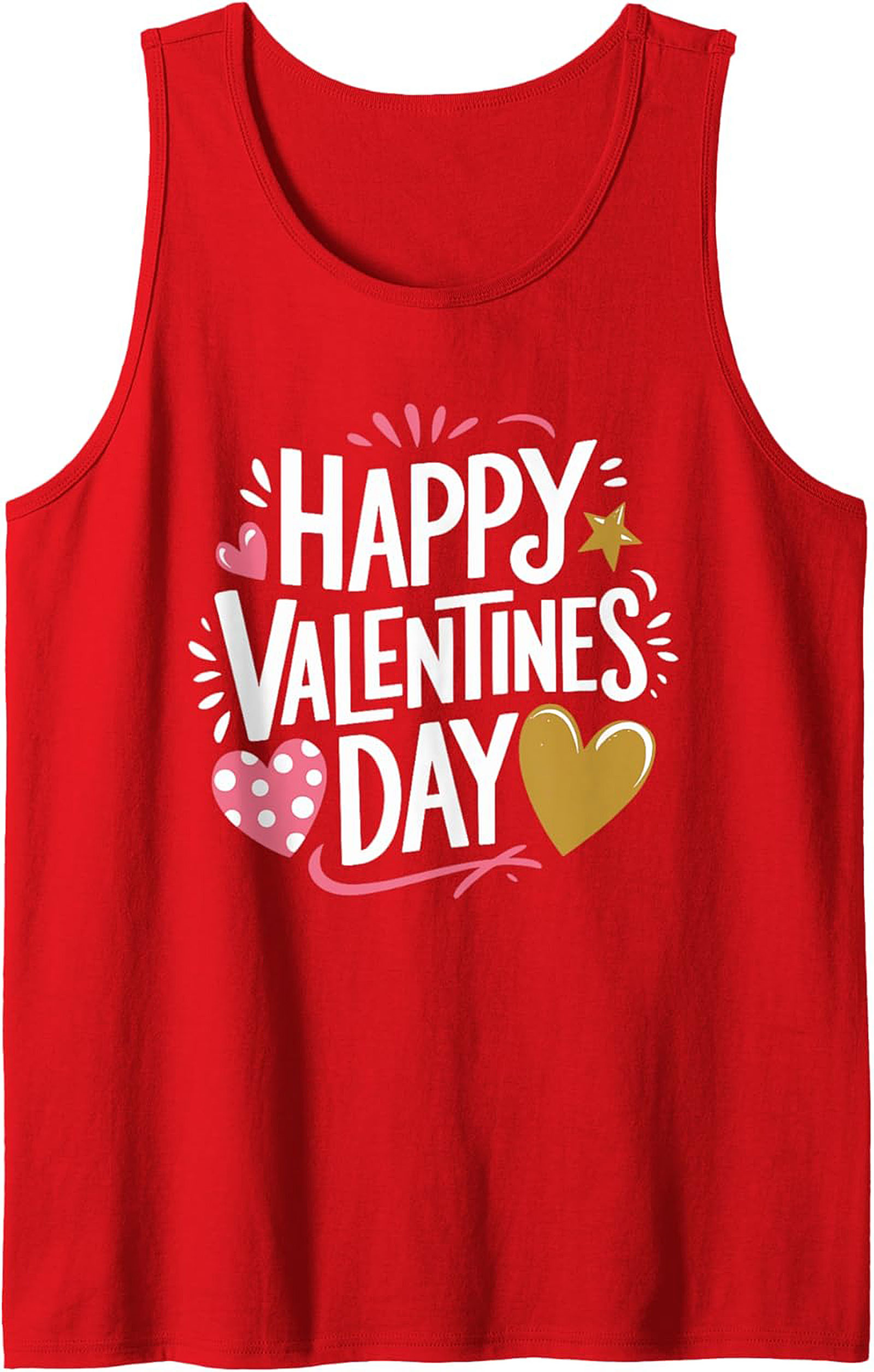 Valentine's Day Tank Top Festive Soft Cotton Unisex Shirt