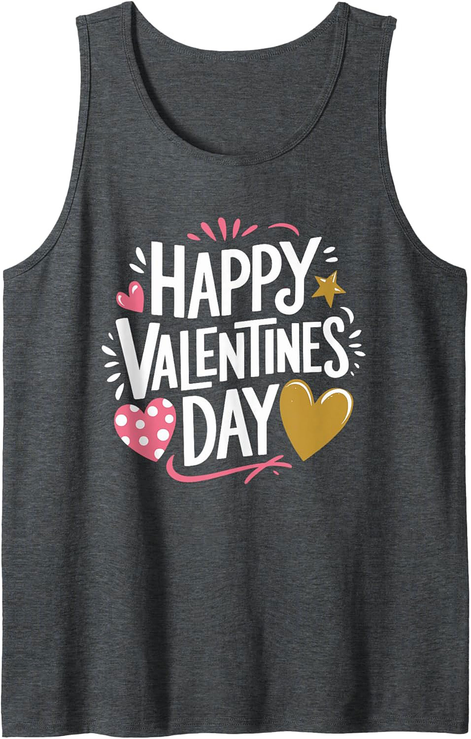 Valentine's Day Tank Top Festive Soft Cotton Unisex Shirt
