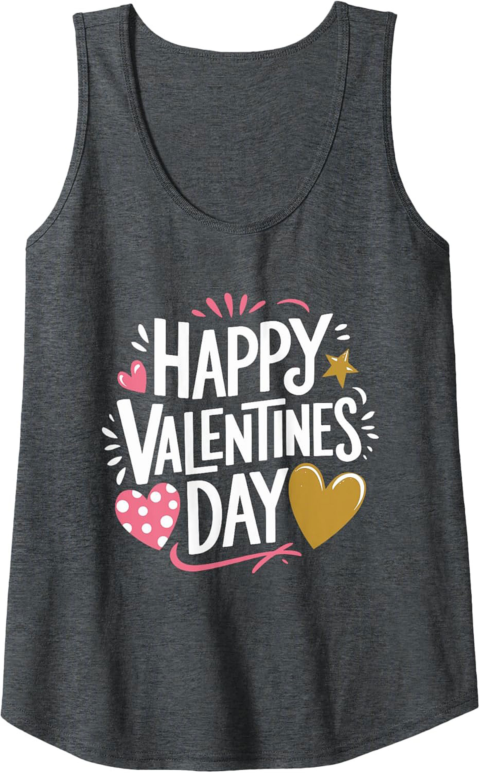 Valentine's Day Tank Top Festive Soft Cotton Unisex Shirt