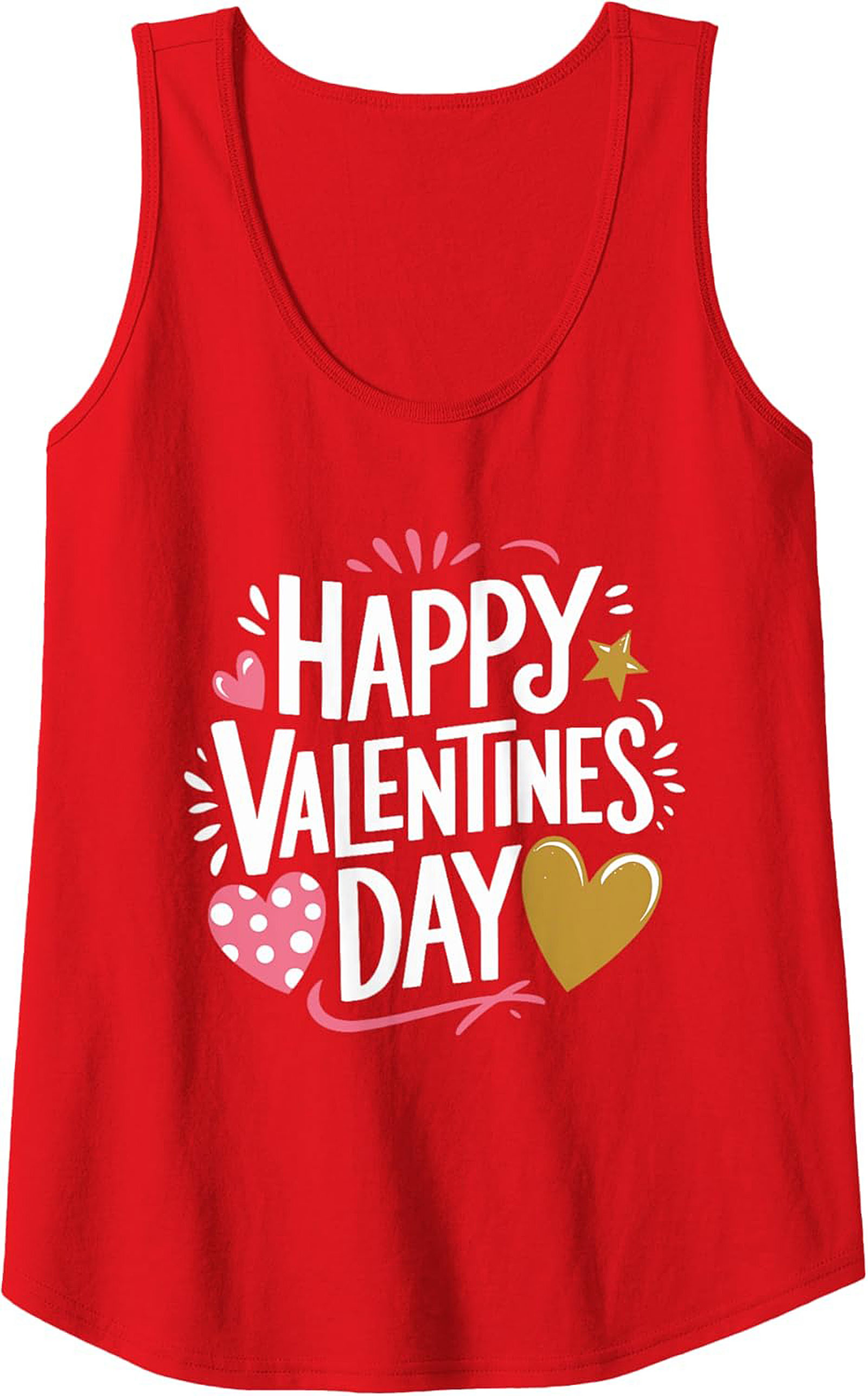 Valentine's Day Tank Top Festive Soft Cotton Unisex Shirt
