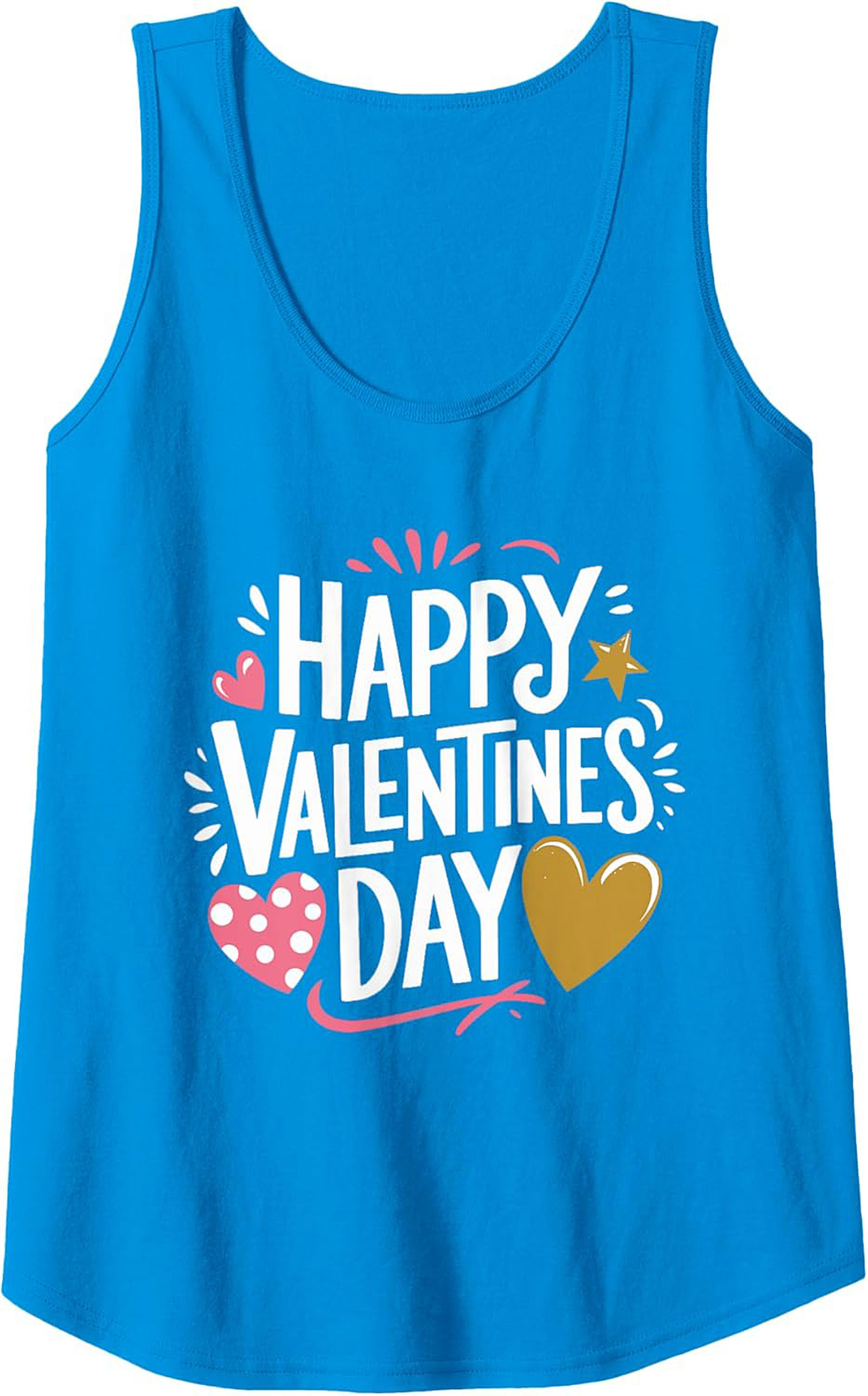 Valentine's Day Tank Top Festive Soft Cotton Unisex Shirt
