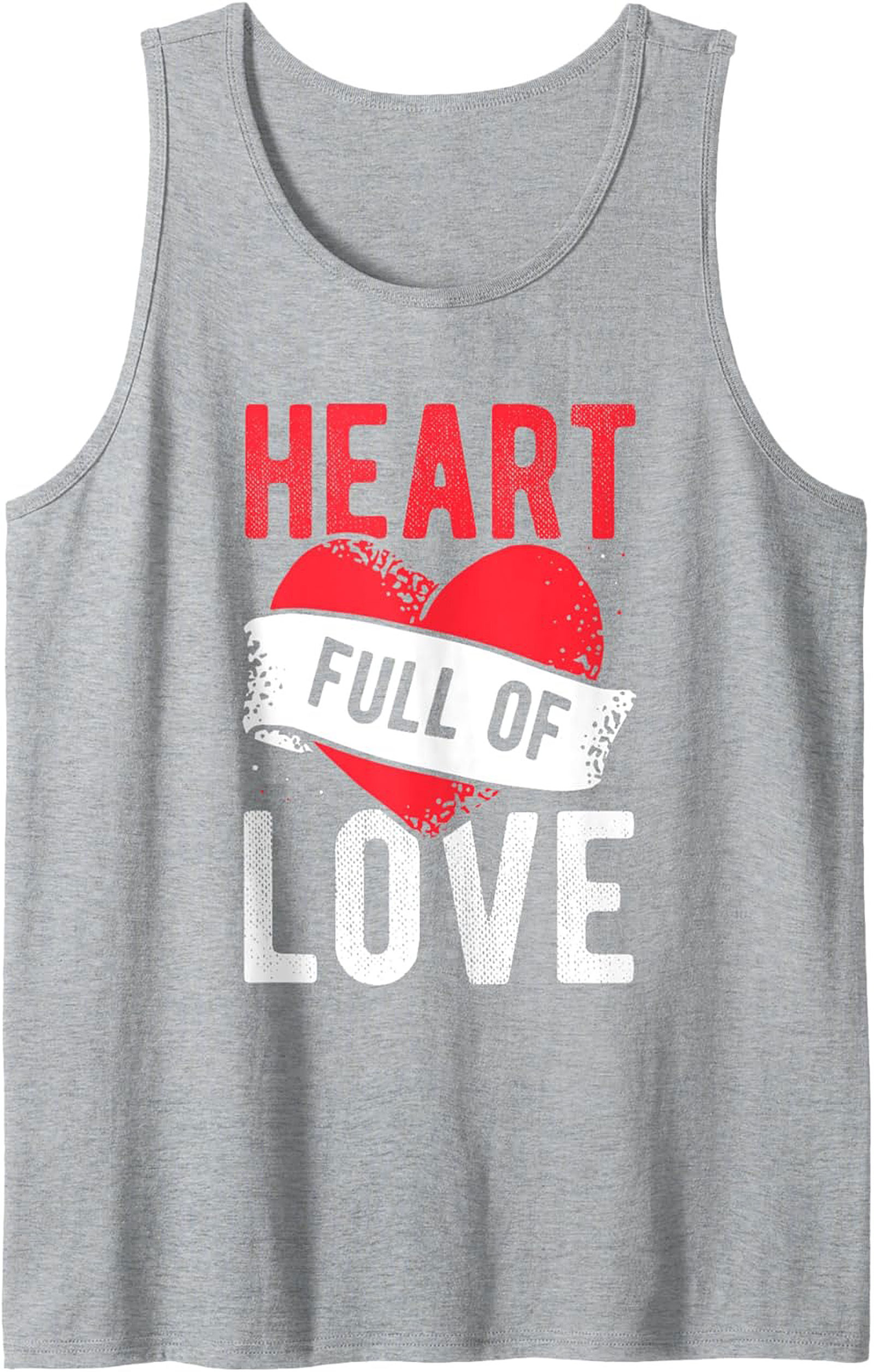 Heart Full of Love Graphic Tank Top Summer Sleeveless