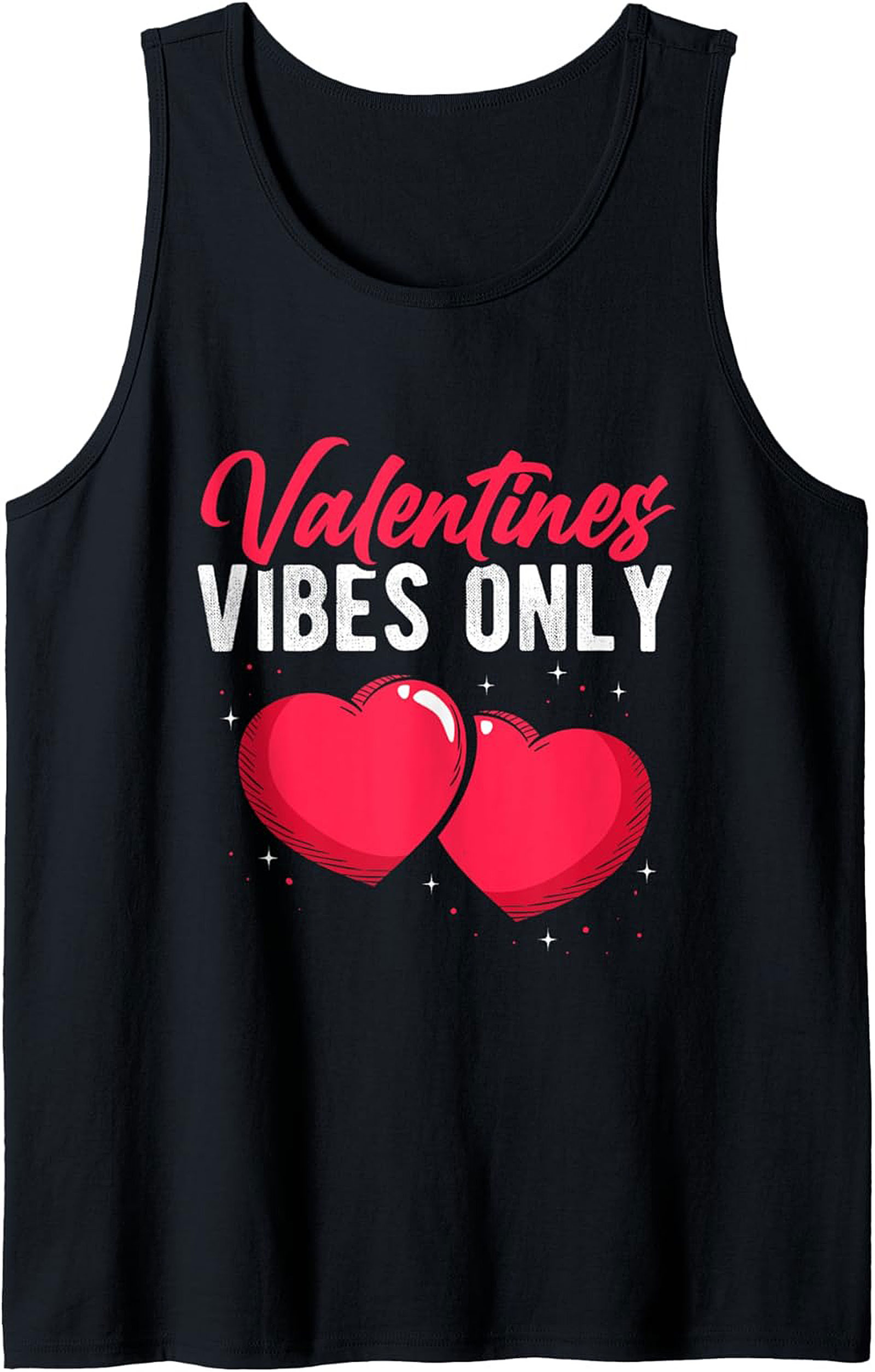 Valentines Vibes Only Graphic Tank Top Unisex Gift Idea