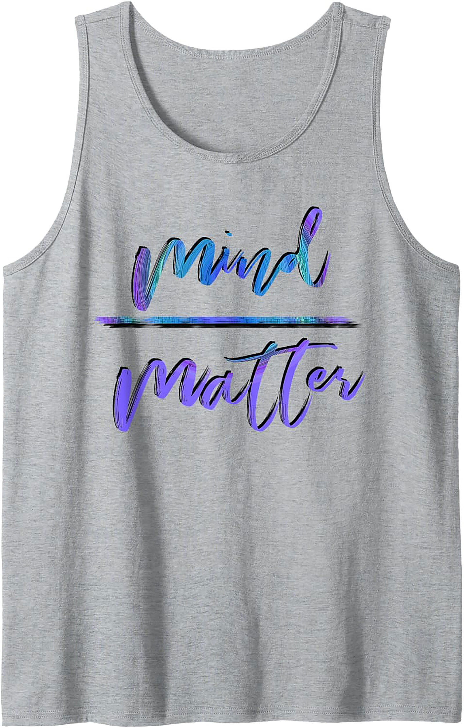 Mind Over Matter Graphic Tank Top Workout Sleeveless Shirt