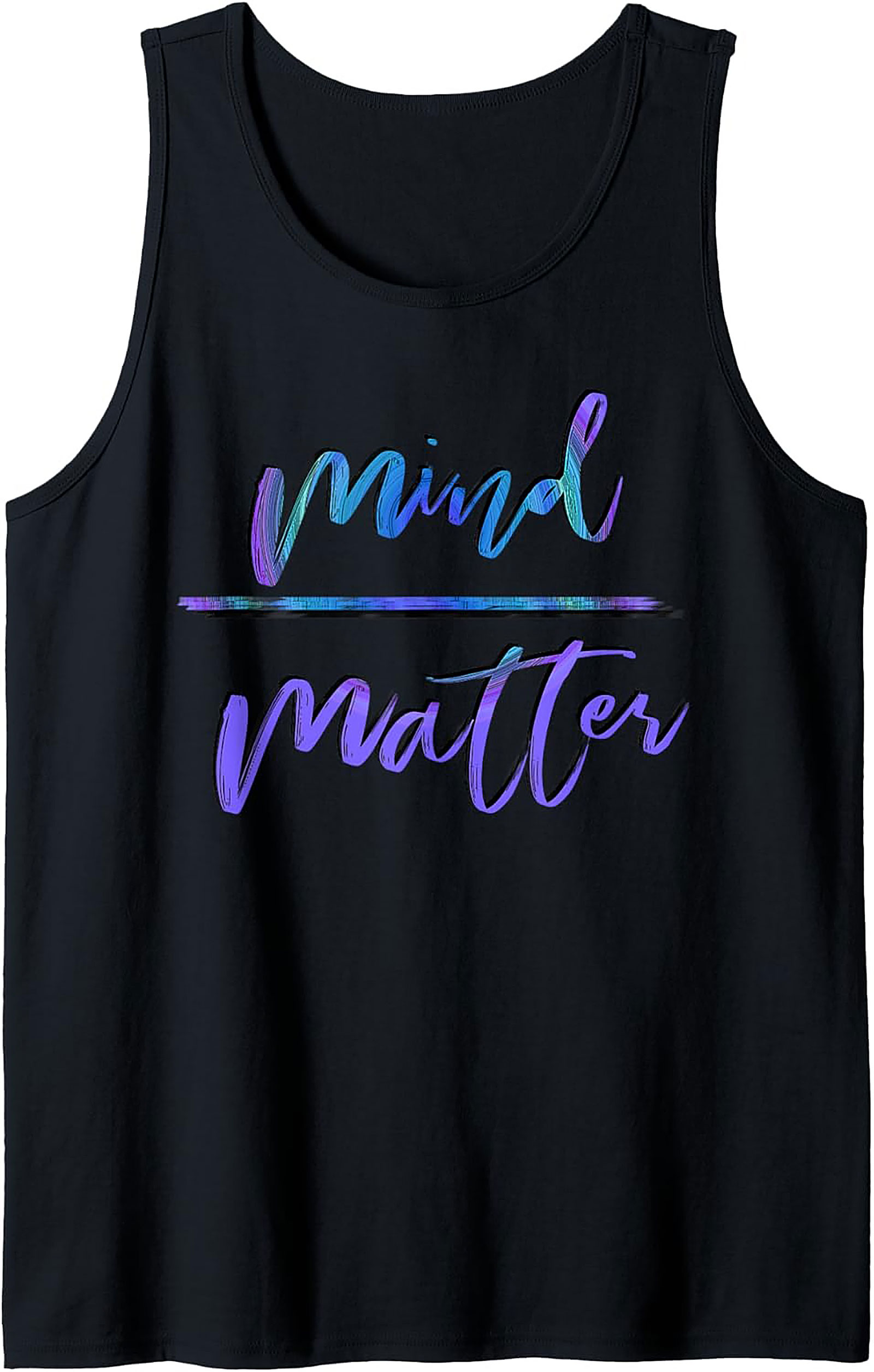 Mind Over Matter Graphic Tank Top Workout Sleeveless Shirt