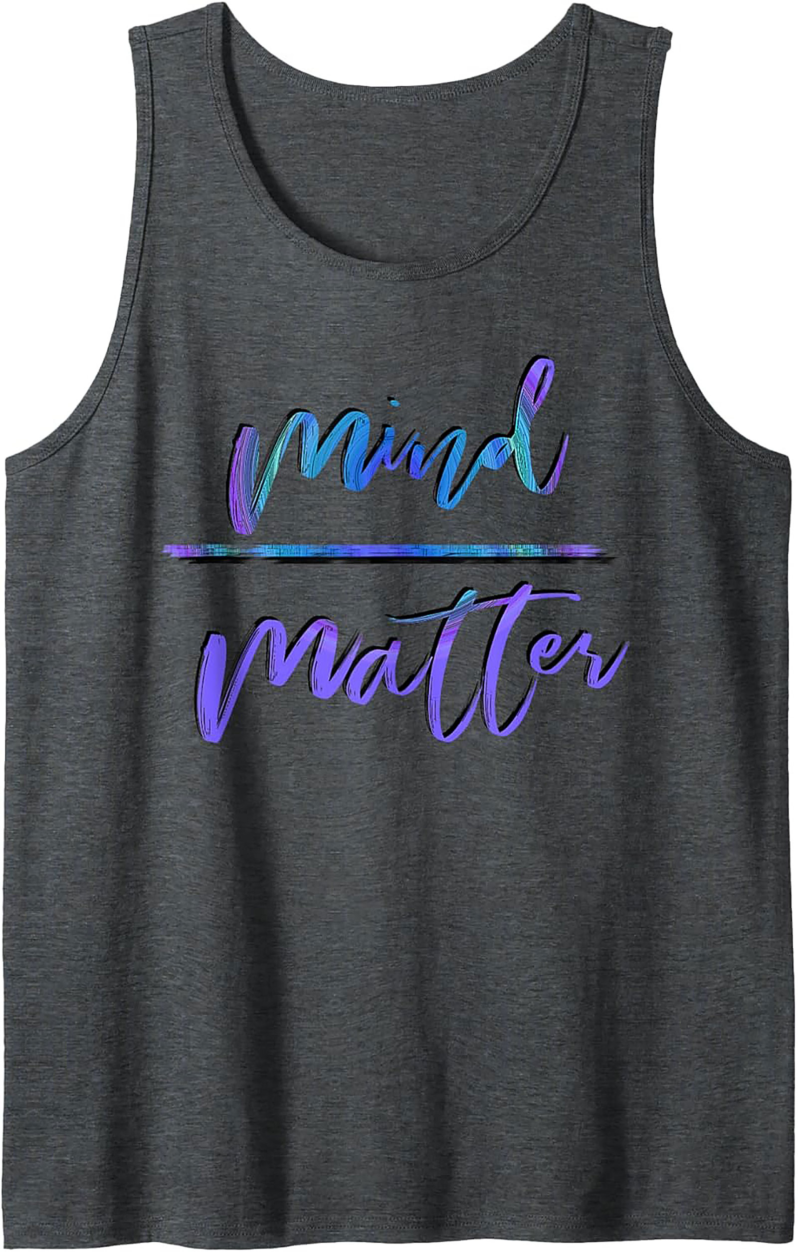 Mind Over Matter Graphic Tank Top Workout Sleeveless Shirt