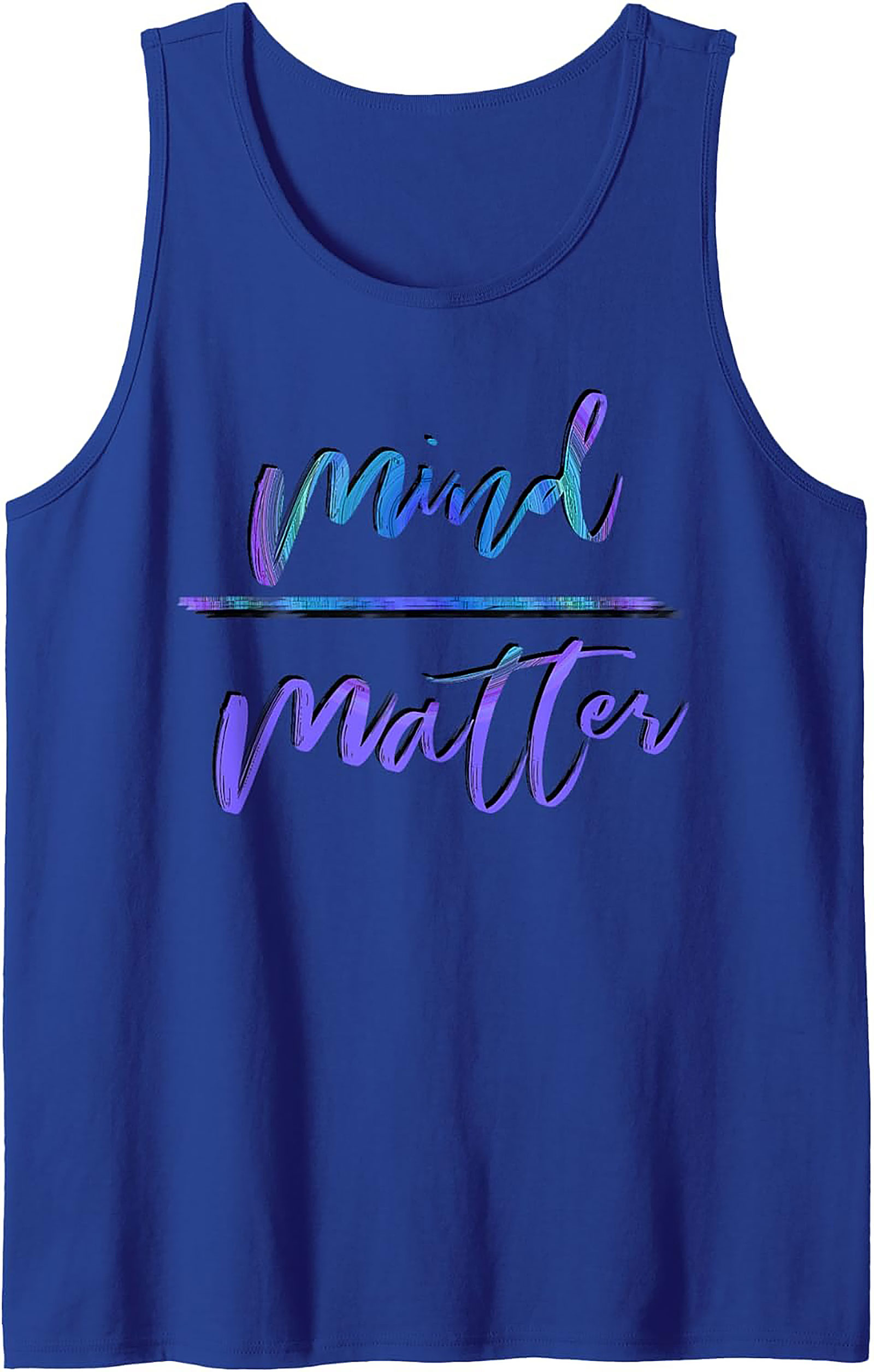 Mind Over Matter Graphic Tank Top Workout Sleeveless Shirt