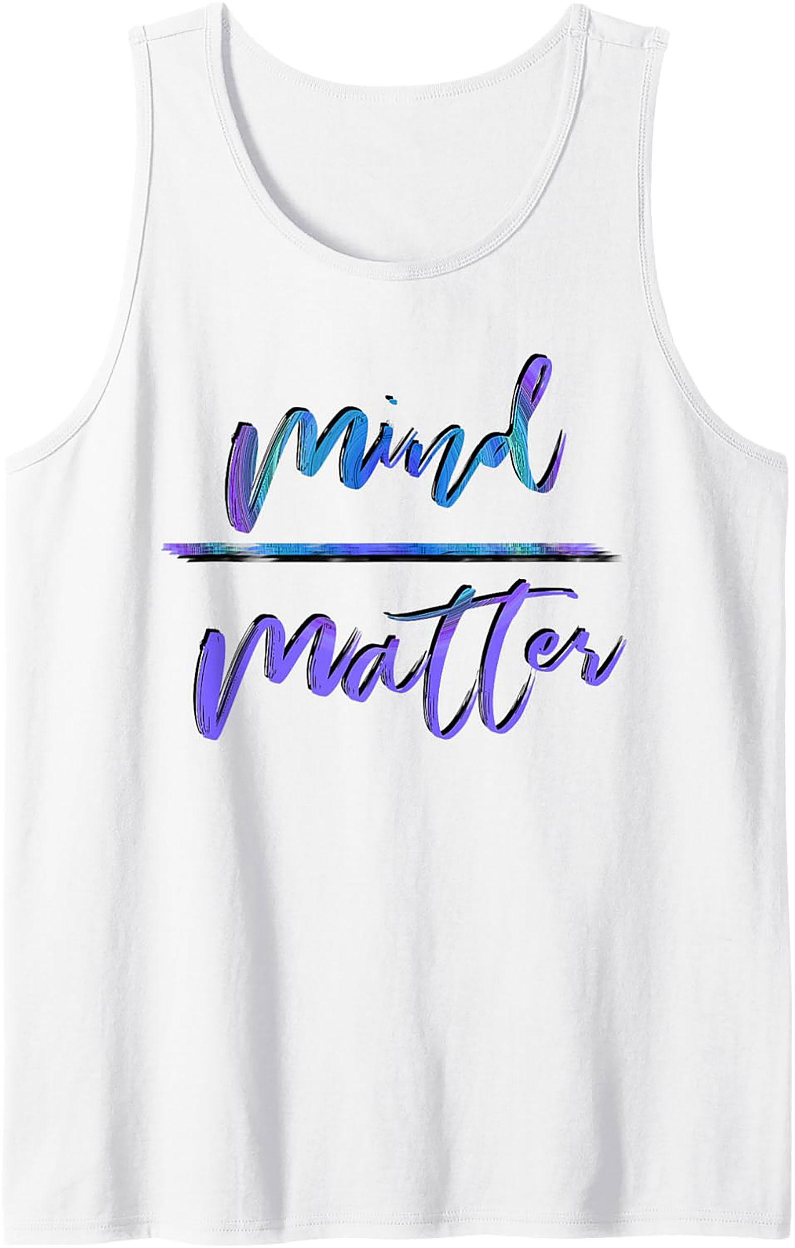 Mind Over Matter Graphic Tank Top Workout Sleeveless Shirt