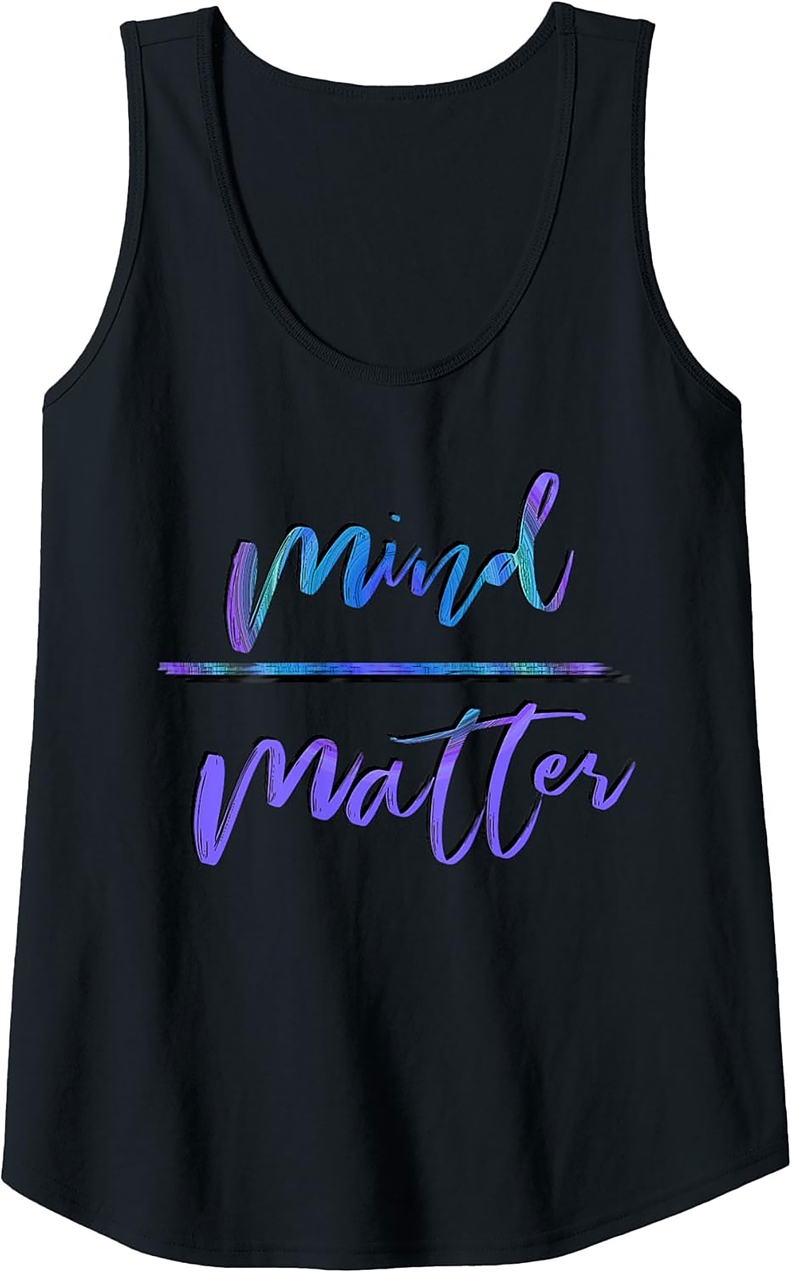 Mind Over Matter Graphic Tank Top Workout Sleeveless Shirt