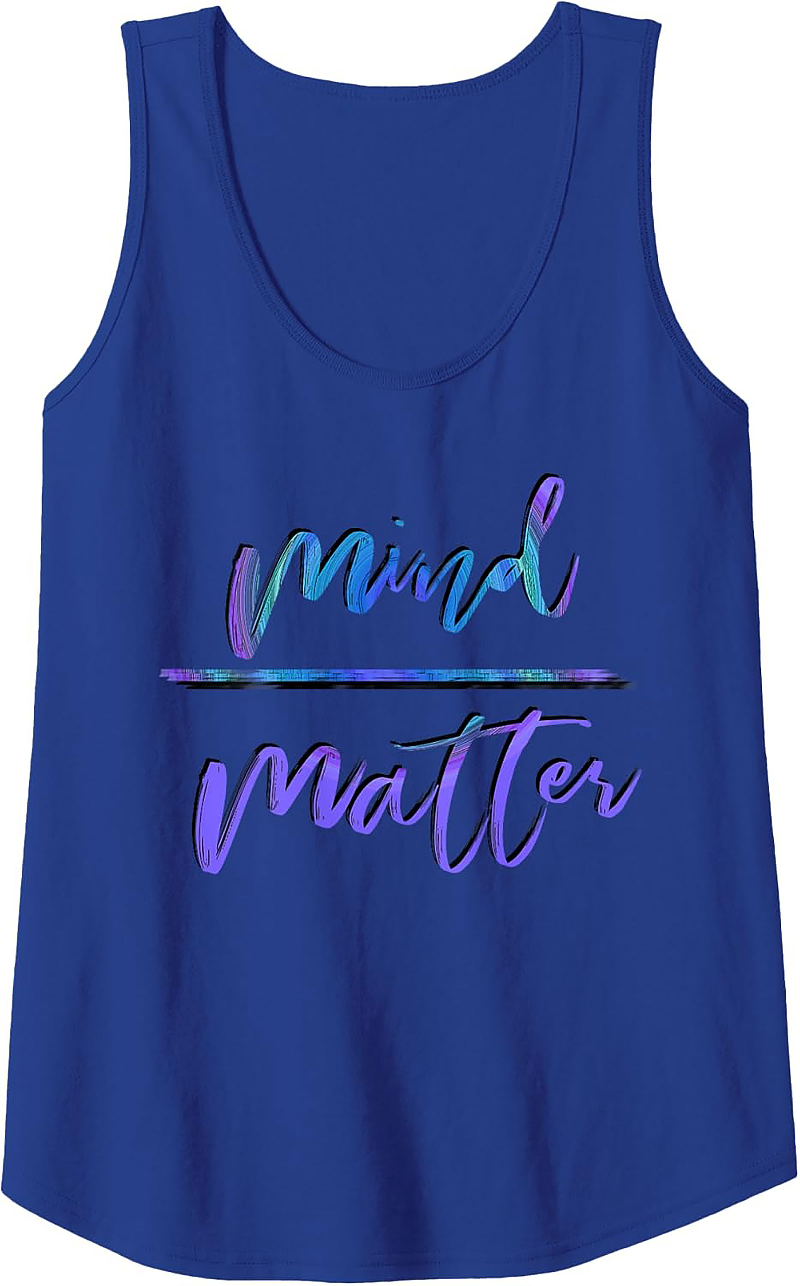 Mind Over Matter Graphic Tank Top Workout Sleeveless Shirt