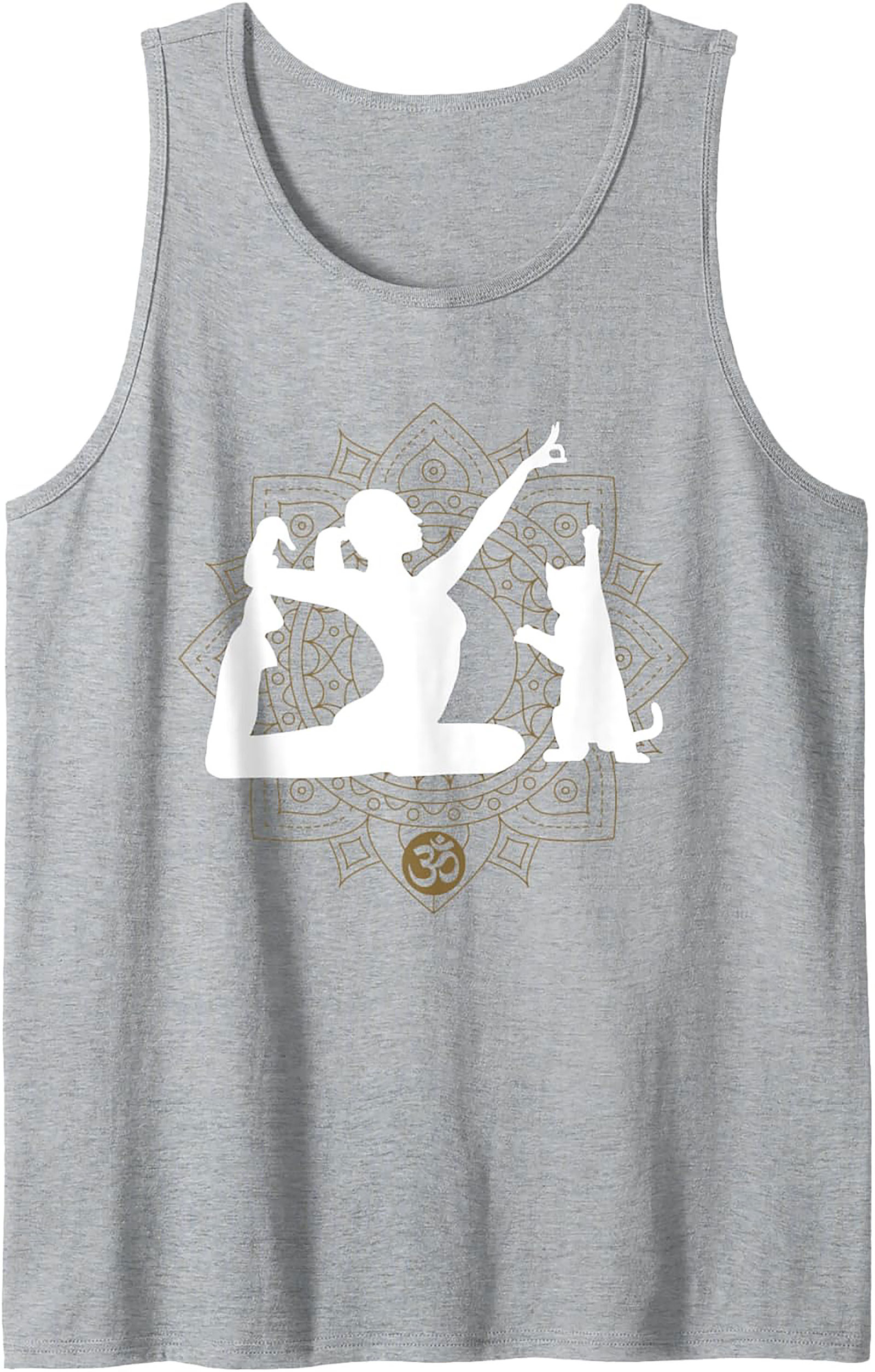 Yoga Cat Graphic Tank Zen Sleeveless Shirt Gift