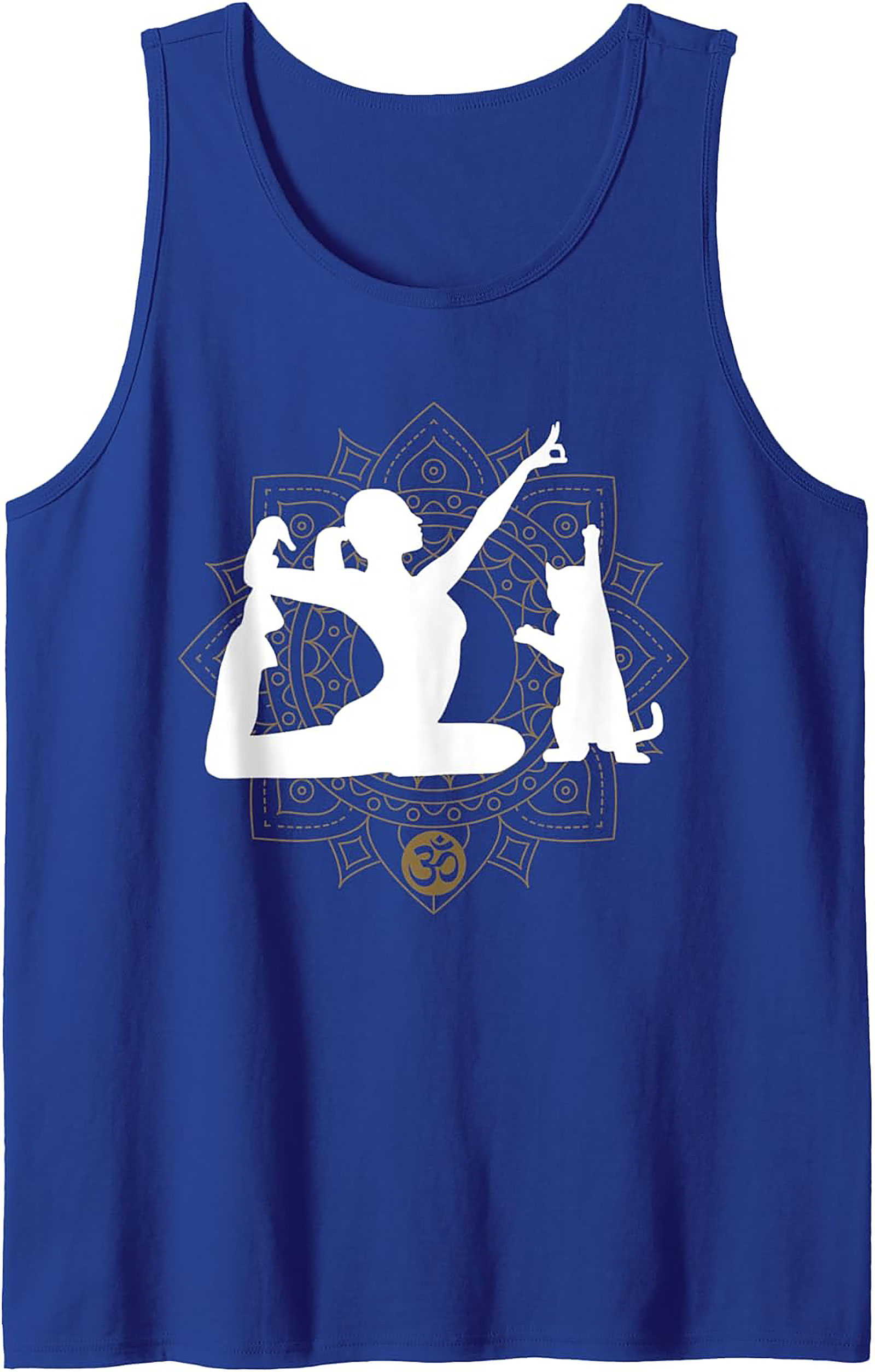 Yoga Cat Graphic Tank Zen Sleeveless Shirt Gift