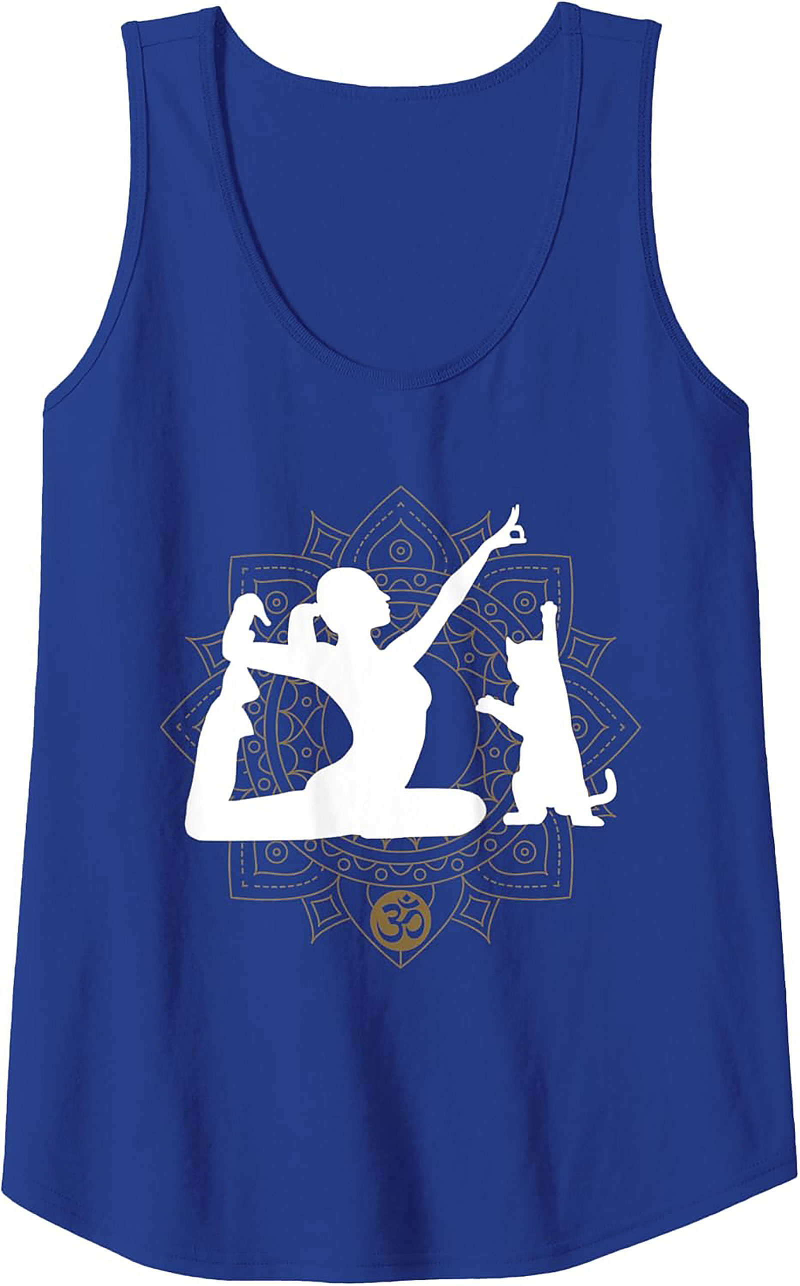 Yoga Cat Graphic Tank Zen Sleeveless Shirt Gift