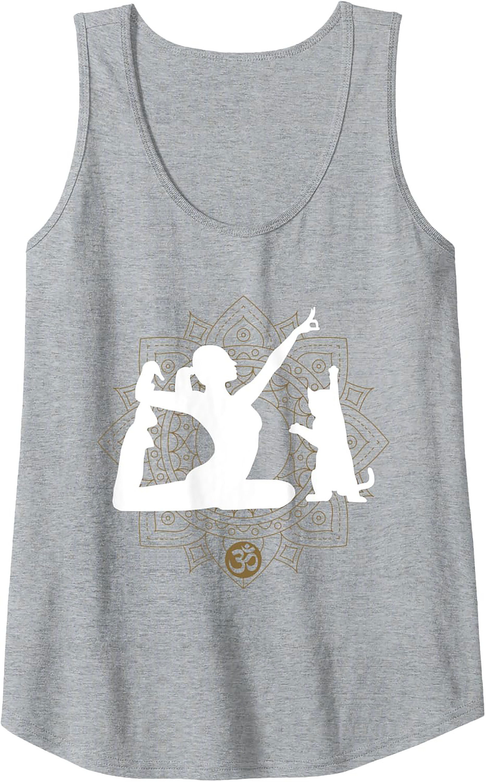 Yoga Cat Graphic Tank Zen Sleeveless Shirt Gift