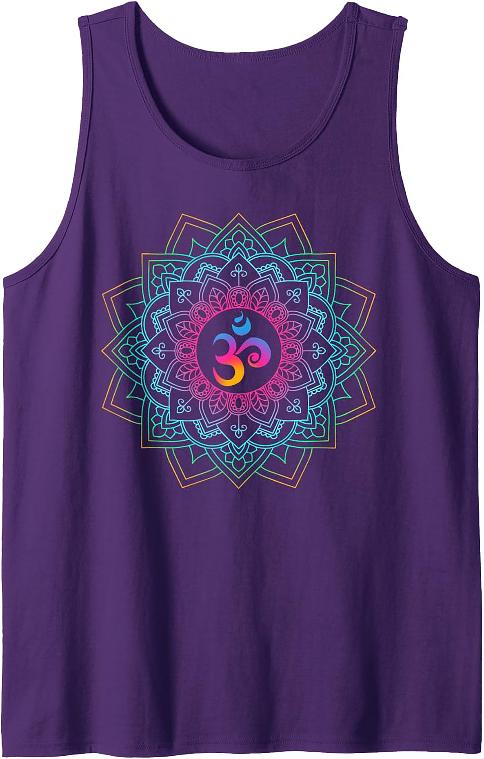 Om Mandala Graphic Tank Top Yoga Sleeveless Shirt