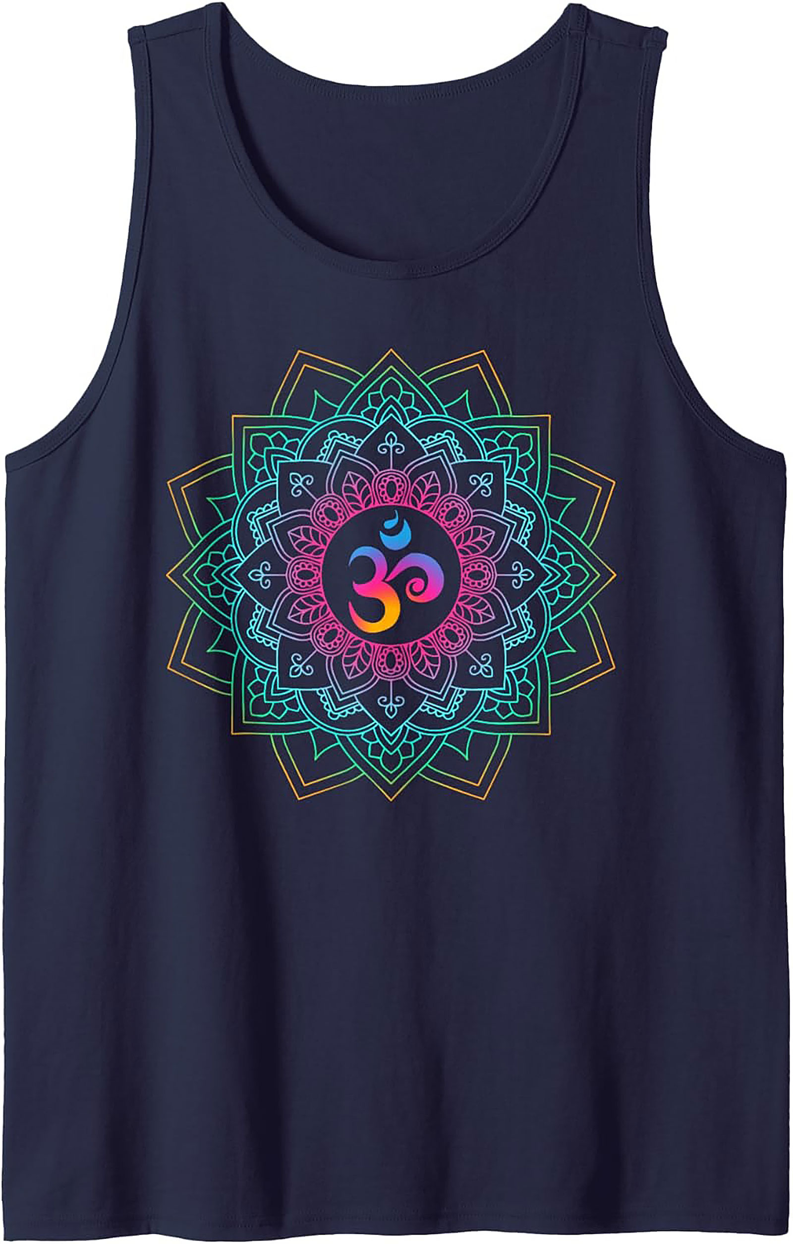 Om Mandala Graphic Tank Top Yoga Sleeveless Shirt