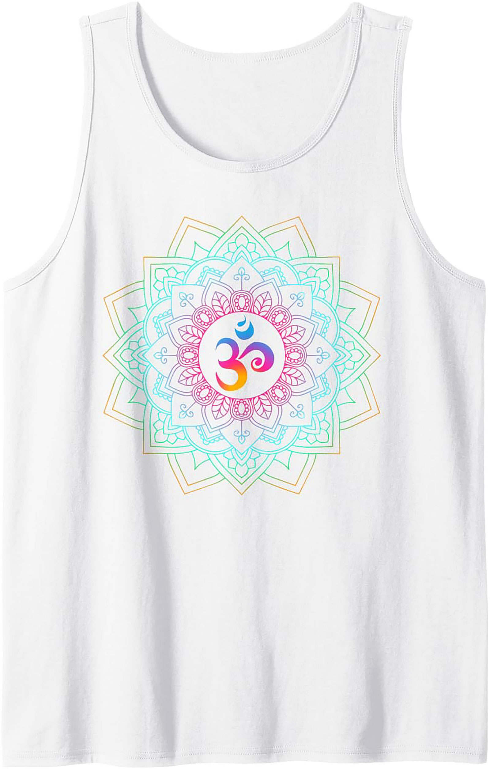 Om Mandala Graphic Tank Top Yoga Sleeveless Shirt