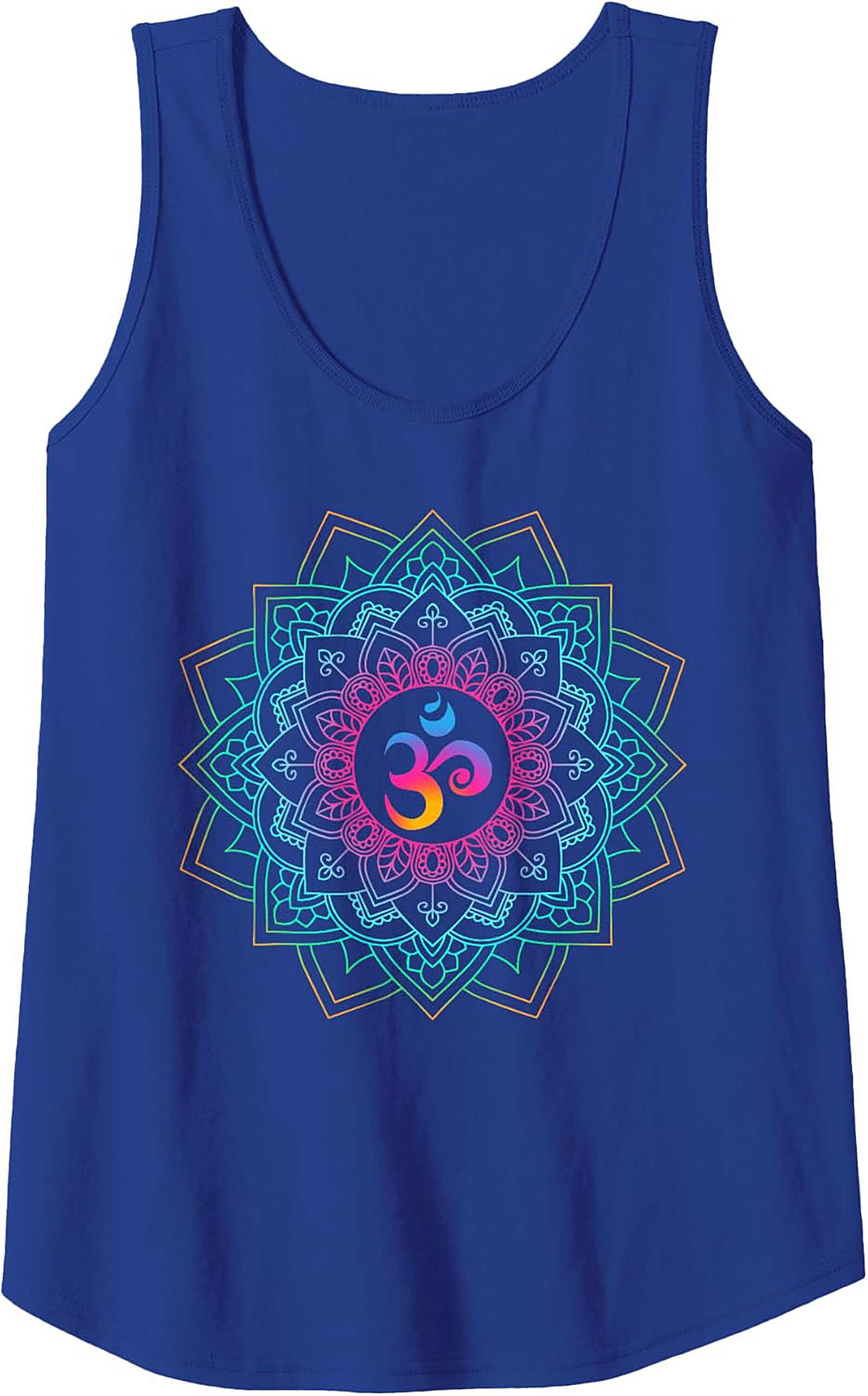 Om Mandala Graphic Tank Top Yoga Sleeveless Shirt