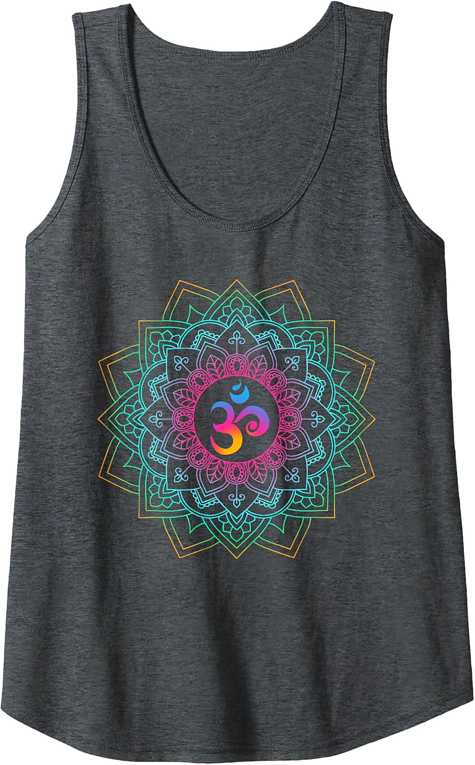Om Mandala Graphic Tank Top Yoga Sleeveless Shirt