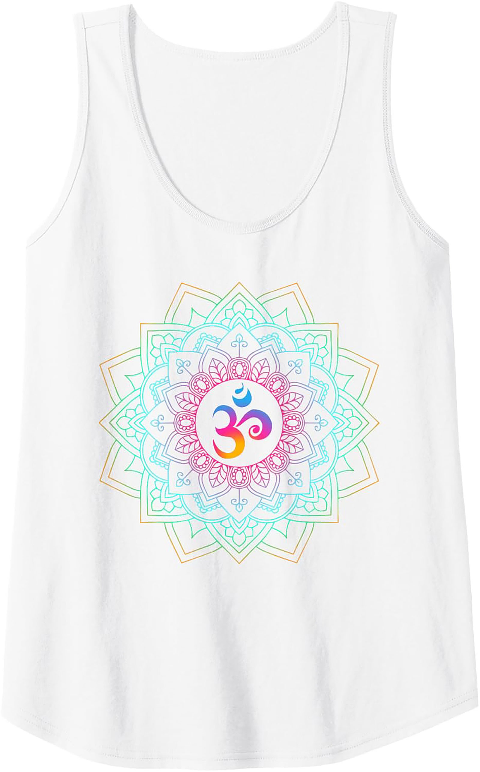 Om Mandala Graphic Tank Top Yoga Sleeveless Shirt