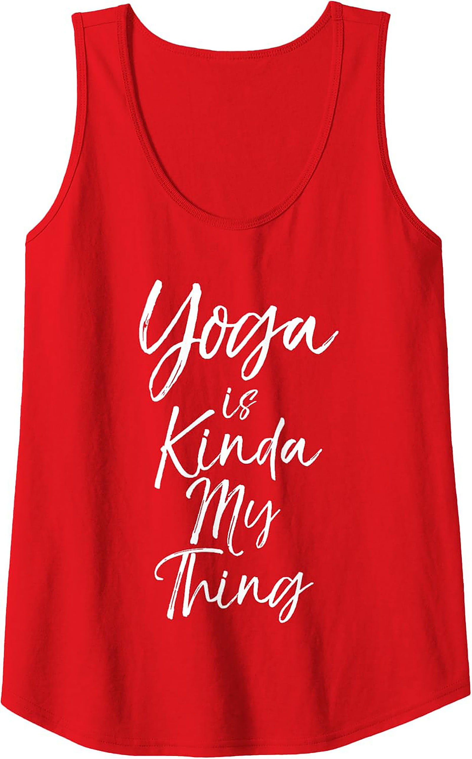 "Yoga is Kinda My Thing" Funny Yoga Graphic Tank Top