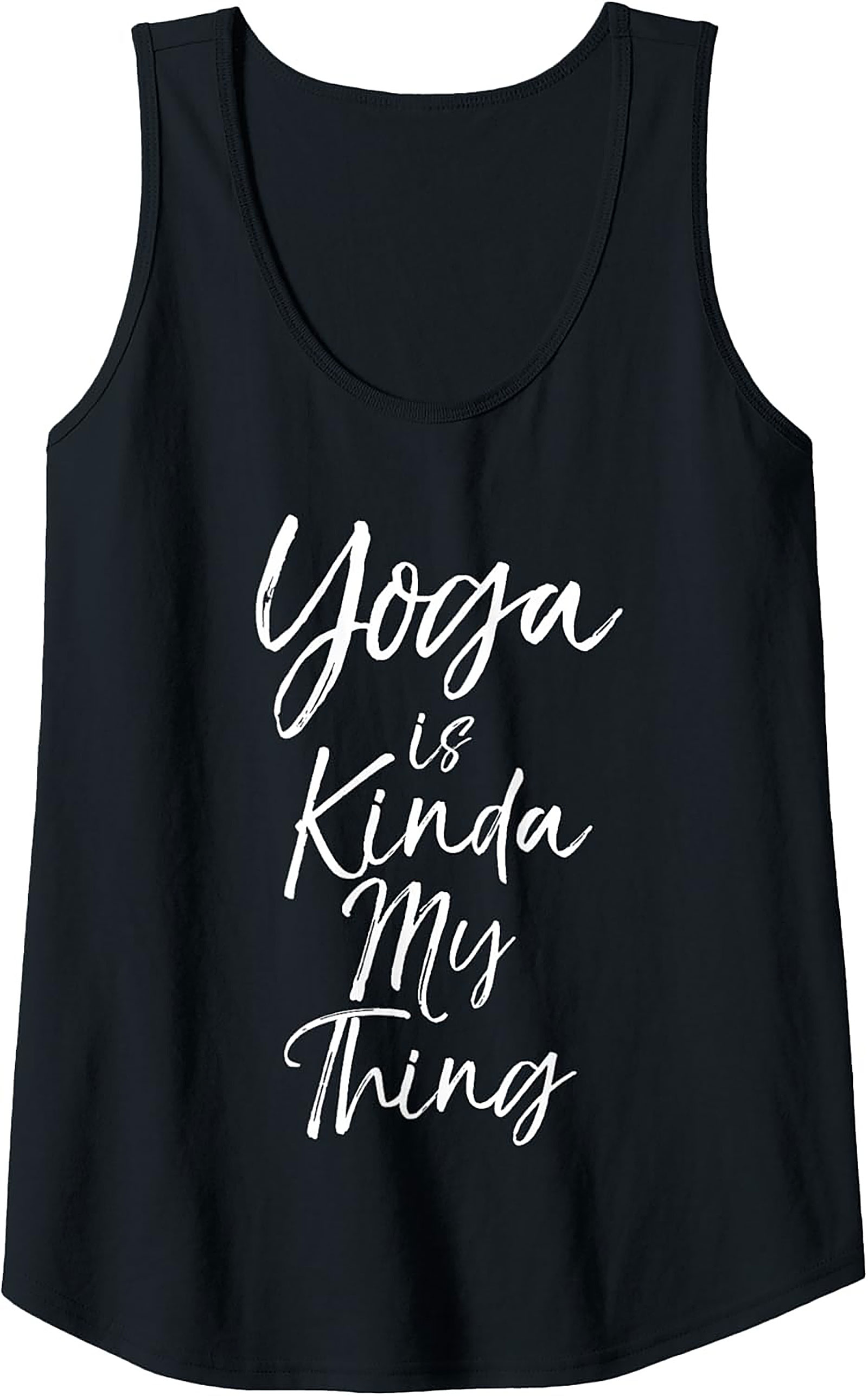 "Yoga is Kinda My Thing" Funny Yoga Graphic Tank Top